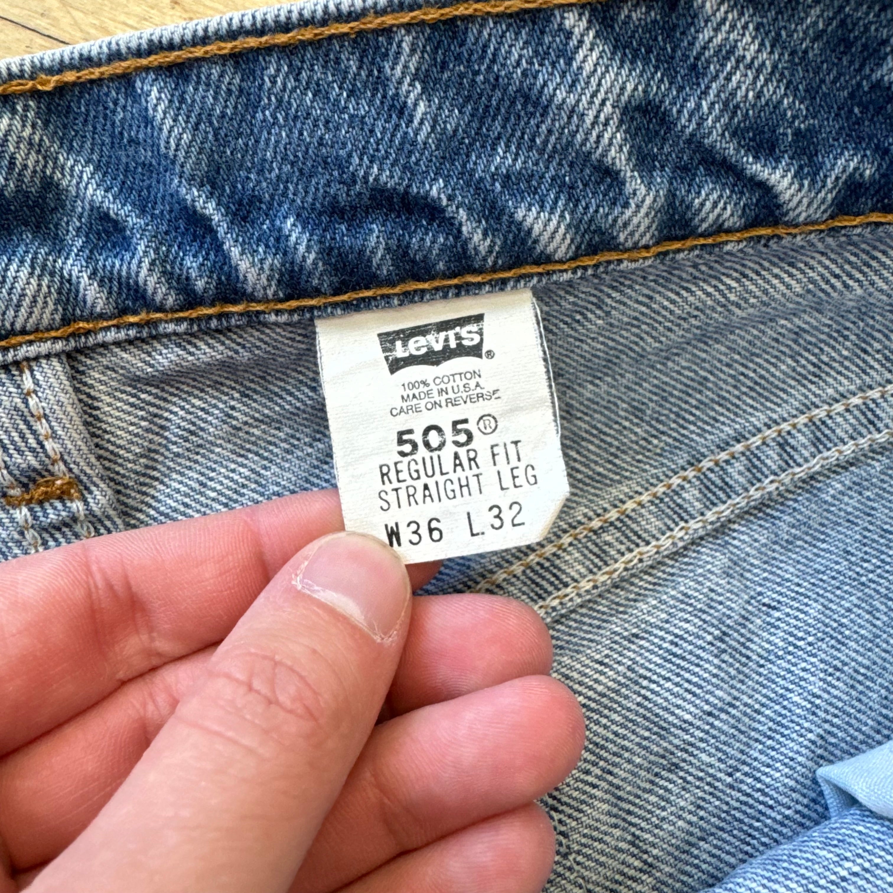 Vintage Levi Orange Tab Denim Jeans Sz 36x30