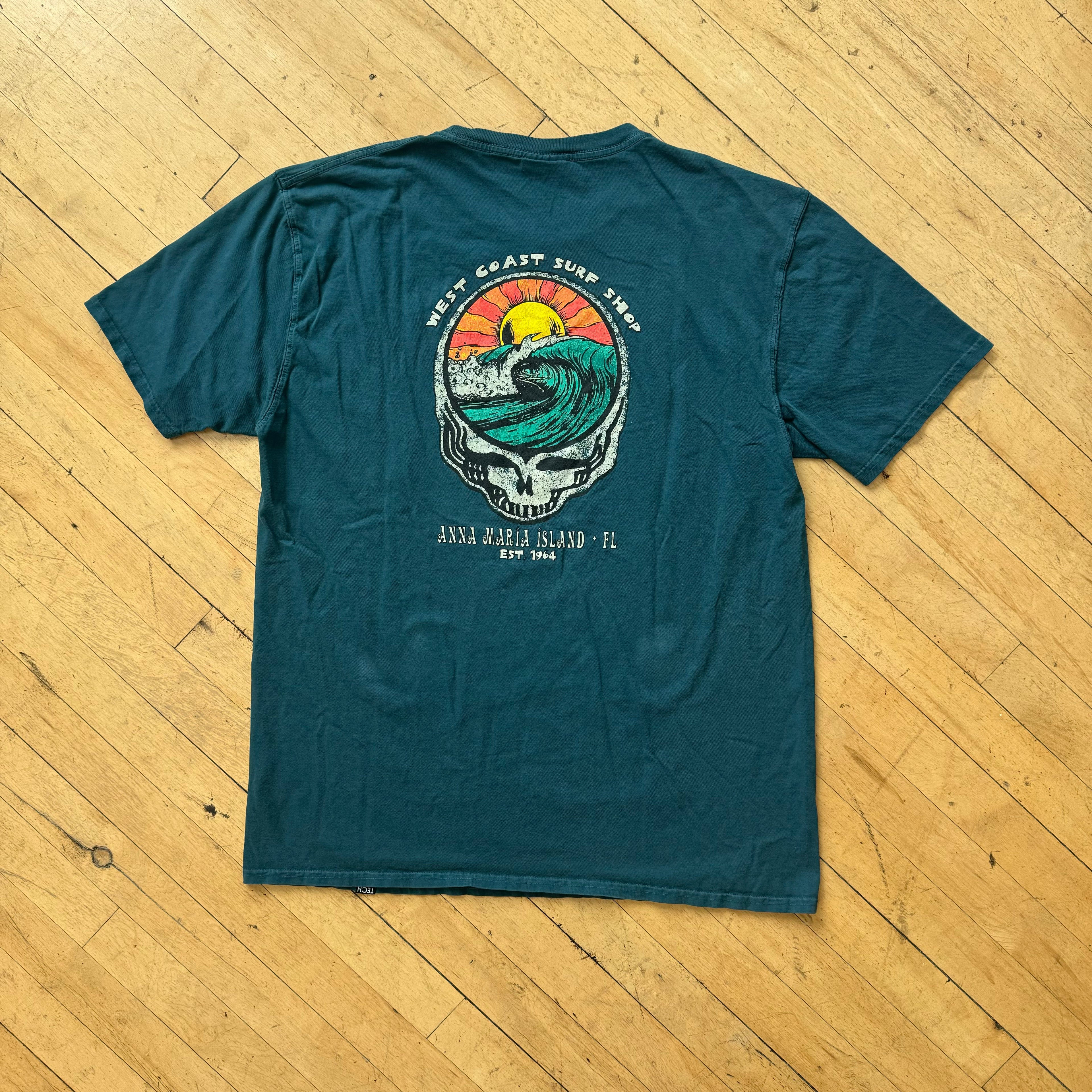 Vintage West Coast Surf Shop T-shirt Sz L