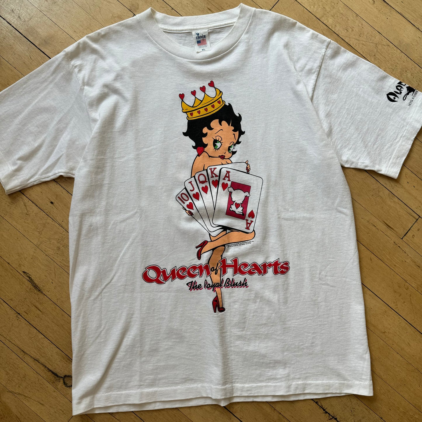 Vintage Betty Boop Queen Of Hearts T-shirt Sz XL