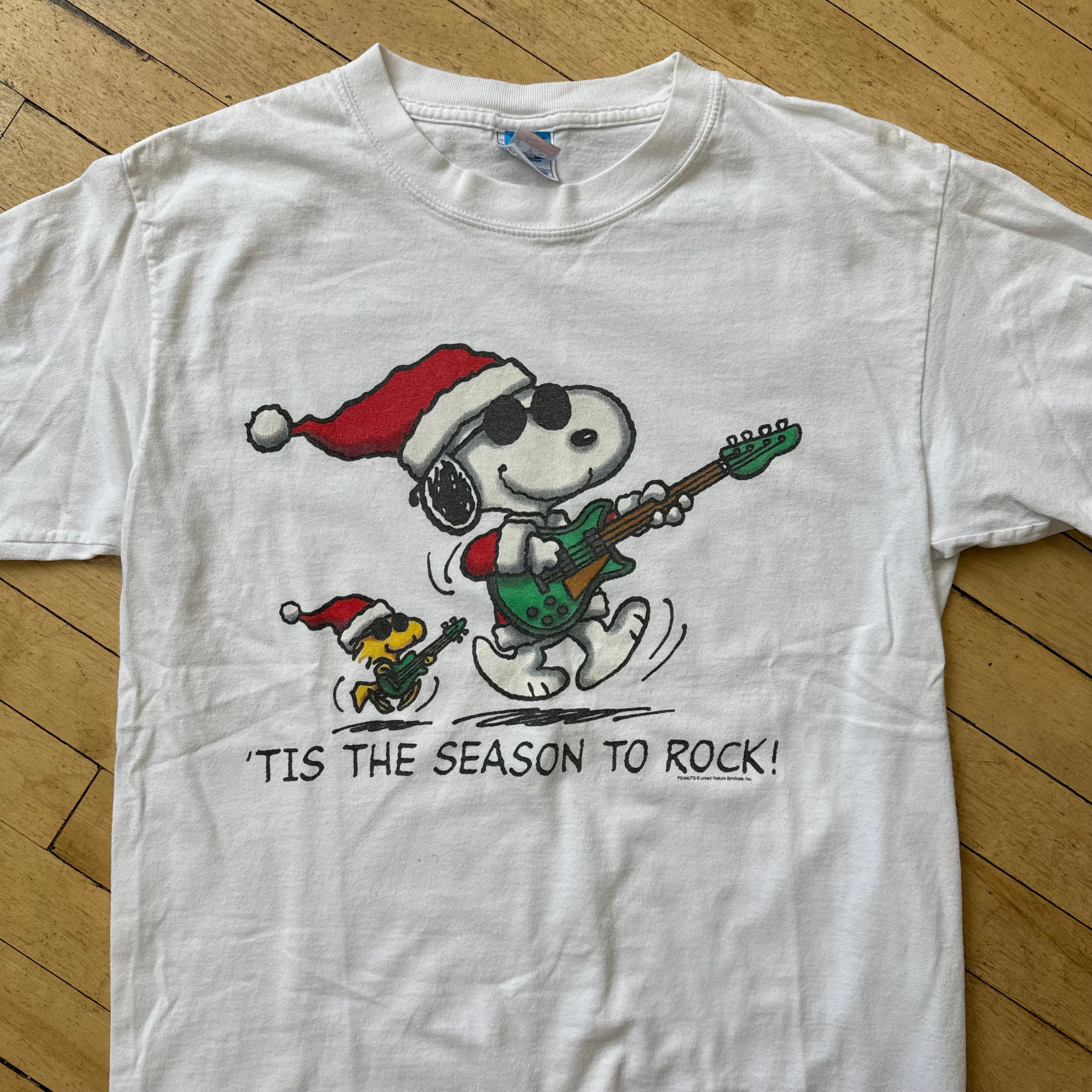 Vintage Snoopy Tis The Season T-shirt Sz M
