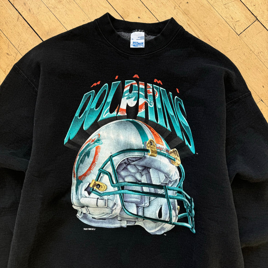 Vintage Salem Miami Dolphins Helmet Crewneck Sz XL
