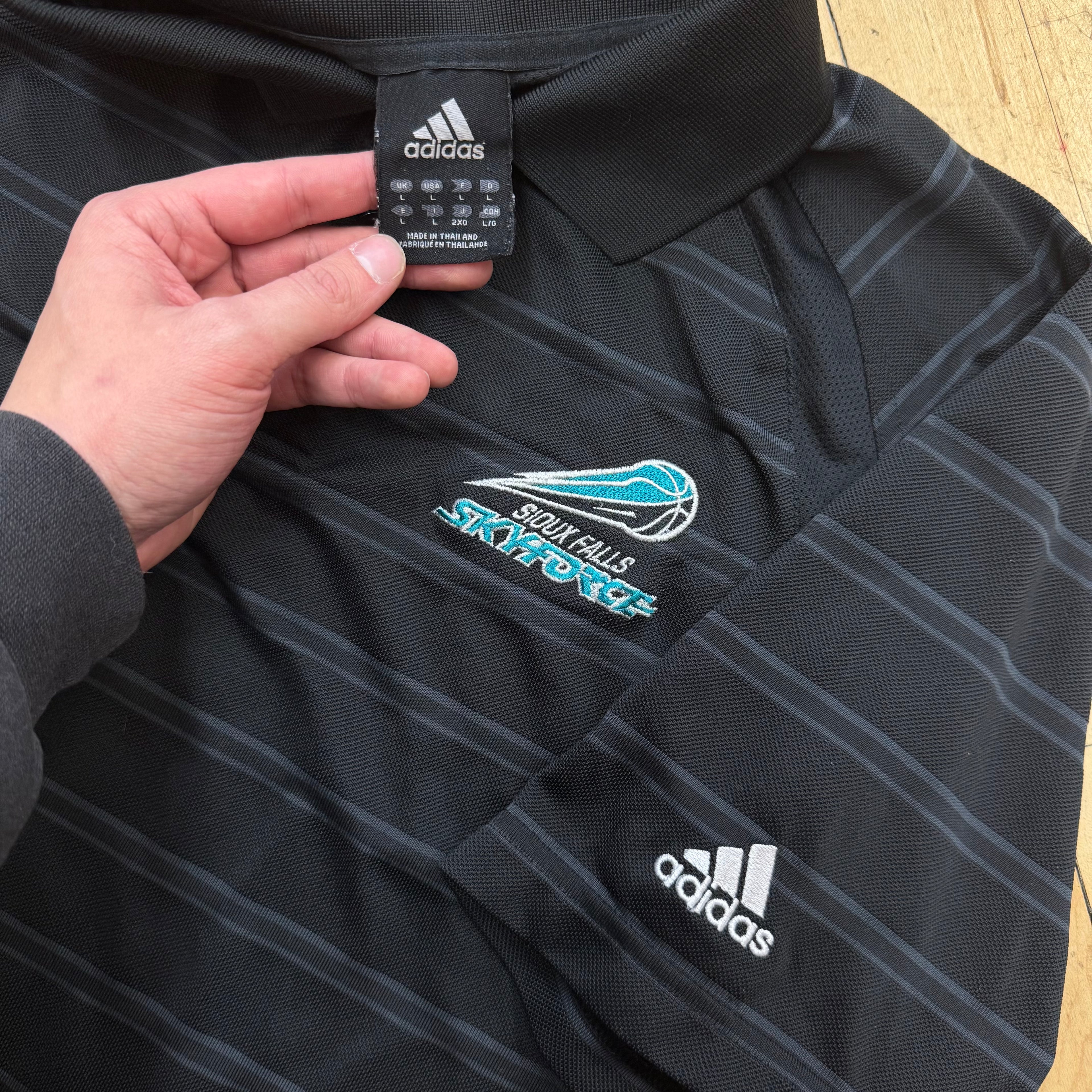 Vintage Adidas SkyForce Polo T-Shirt Sz L