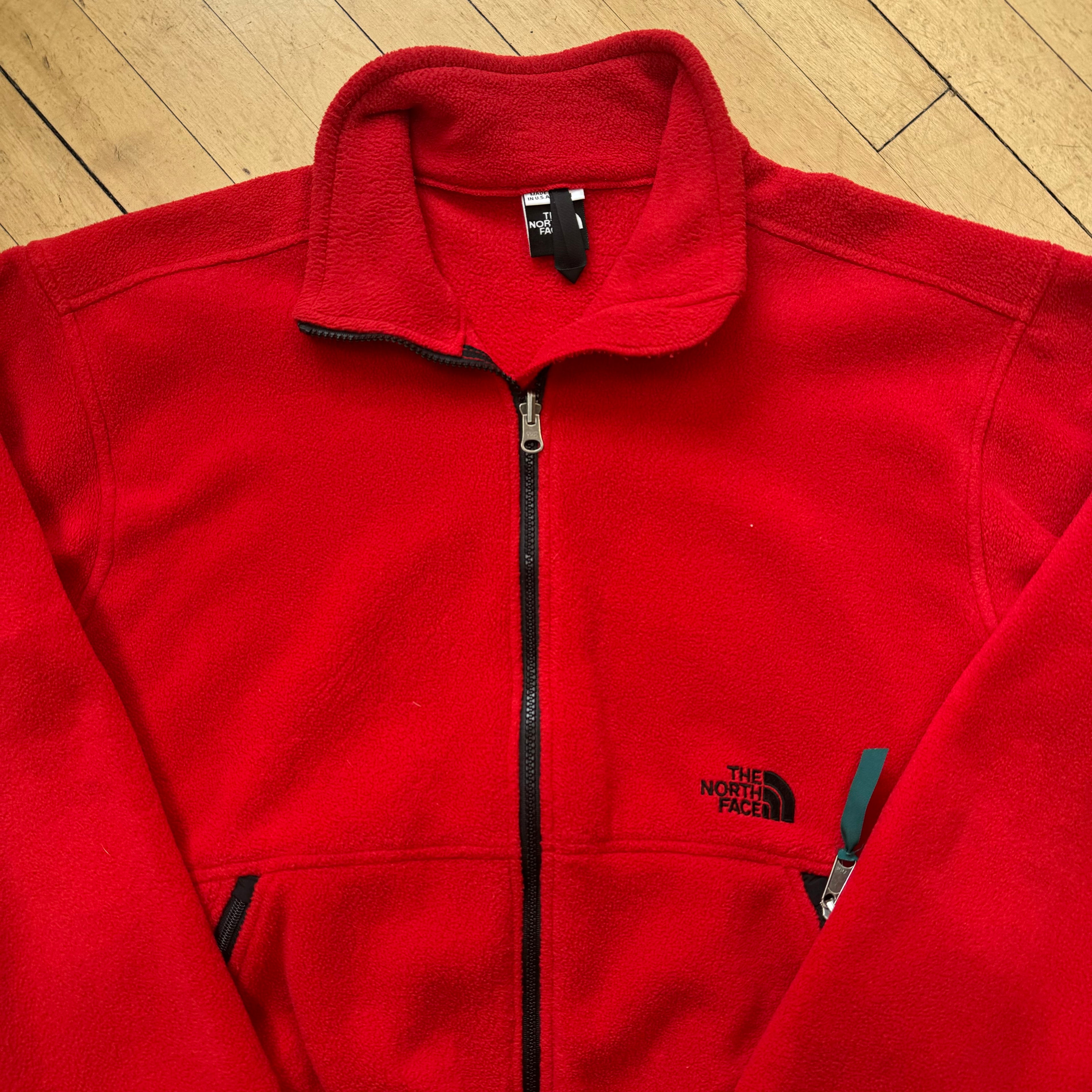 Vintage North Face Zip-Up Fleece Jacket Sz M