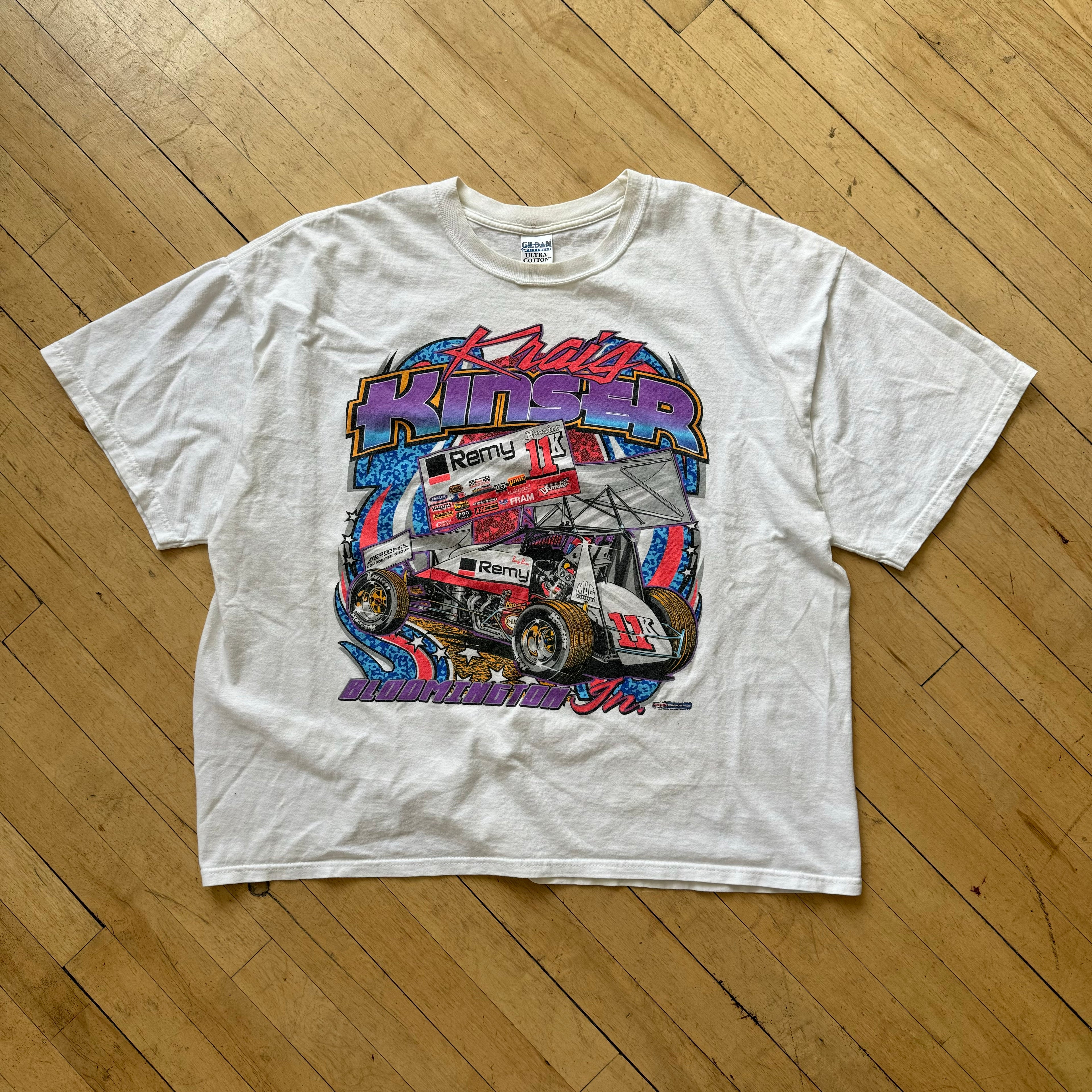 2000s Kinser Sprint Car T-shirt Sz XXL