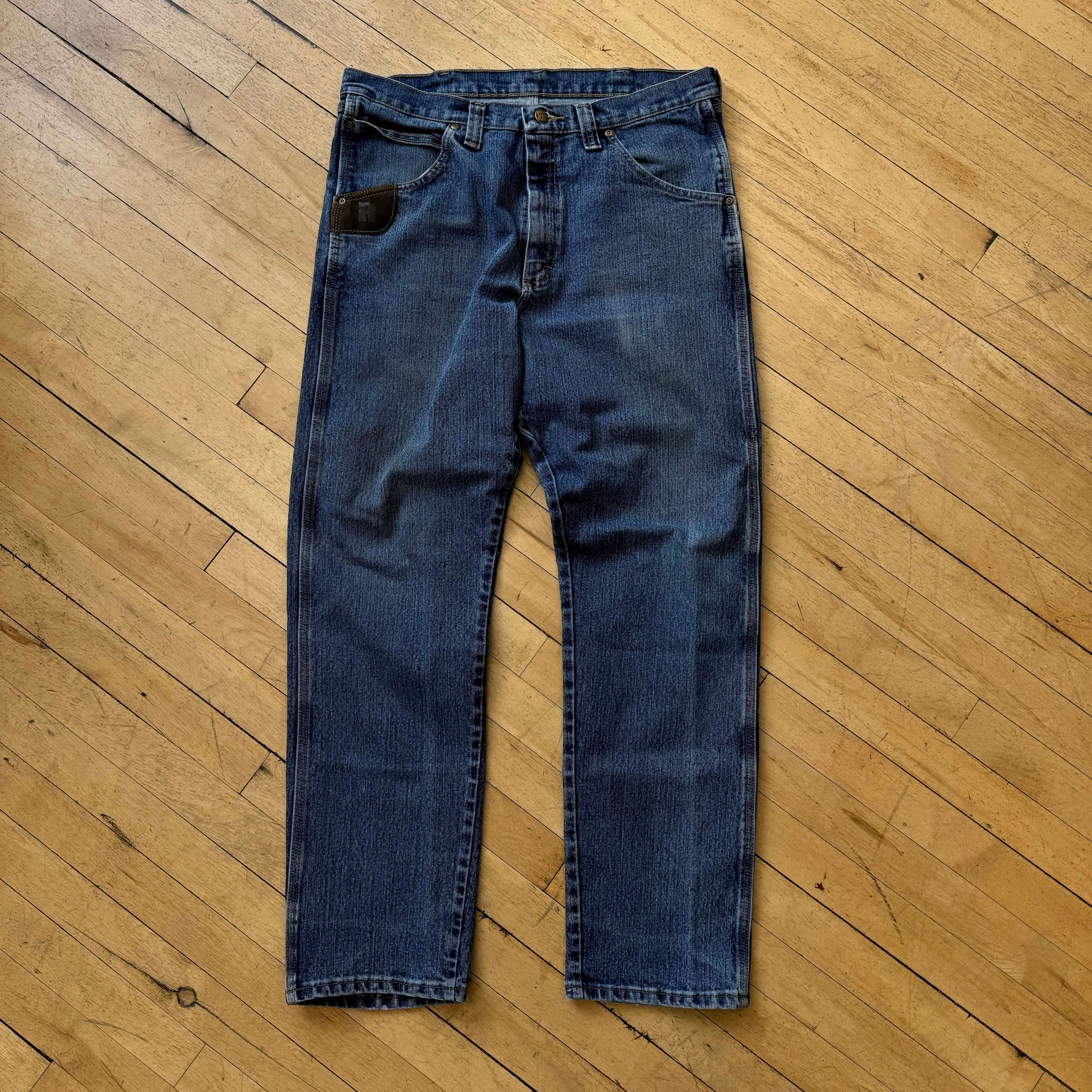 Vintage Wrangler Riggs Denim Jeans Sz 36x32
