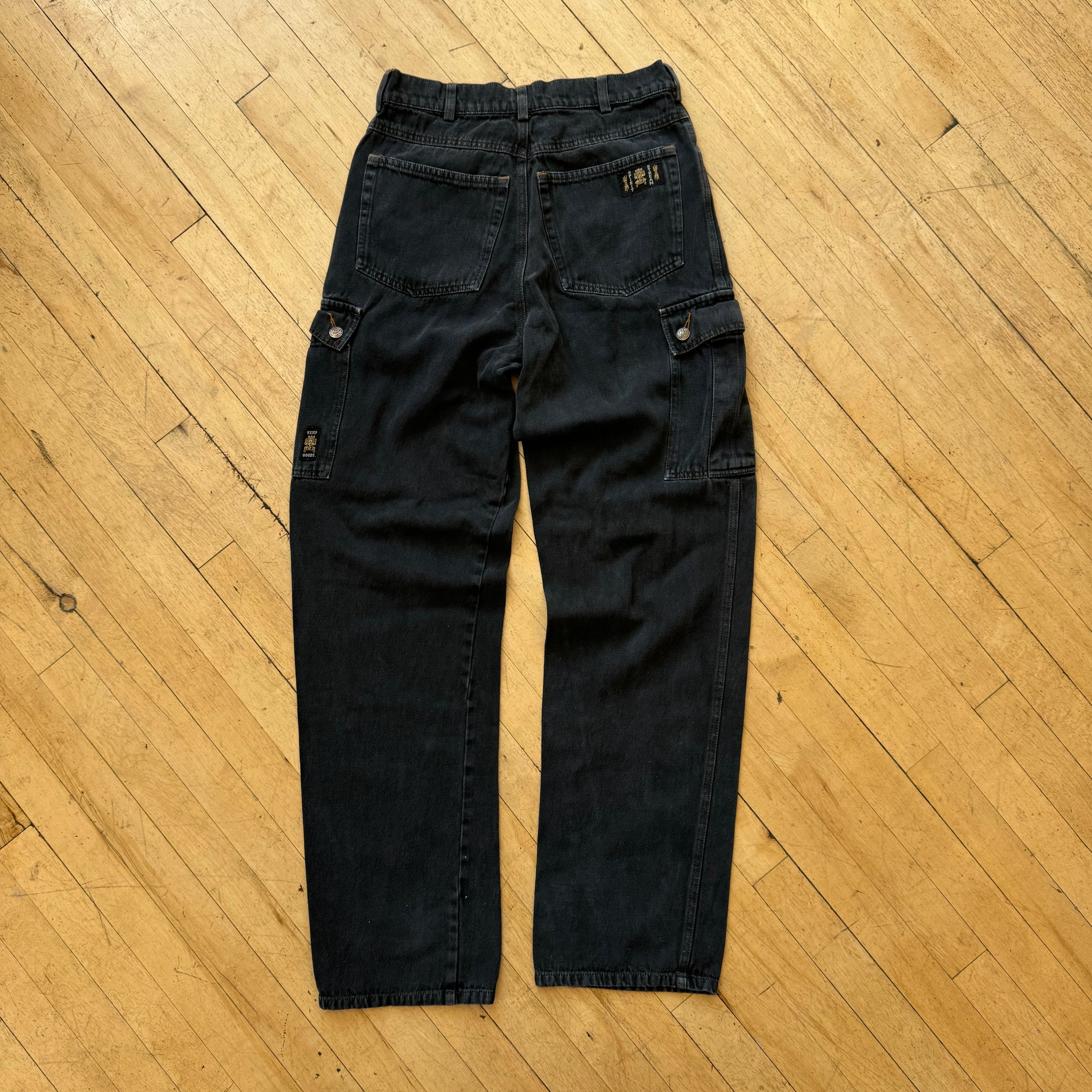 Y2K Spirt Stream Denim Cargo Jeans Sz 32
