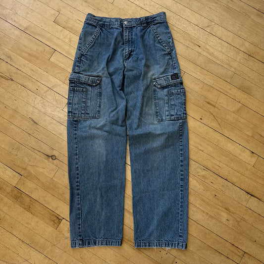 Vintage Wrangler Cargo Denim Jeans Sz 32x32