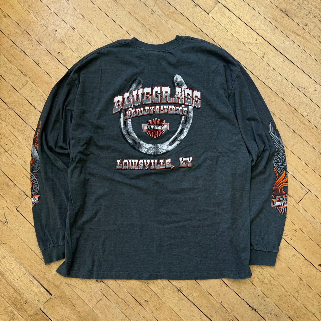 Harley Davidson Bluegrass Long Sleeve T-shirt Sz XXL