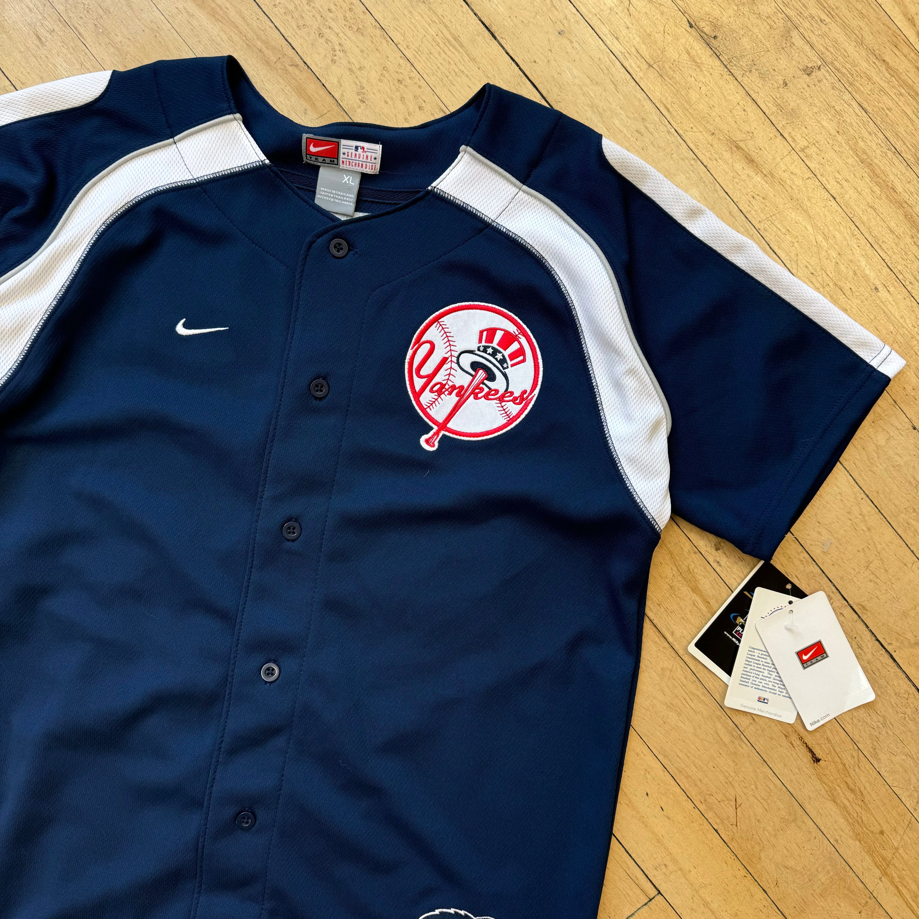 Vintage Nike New York Yankees “Hughes” Jersey Sz YTH XL