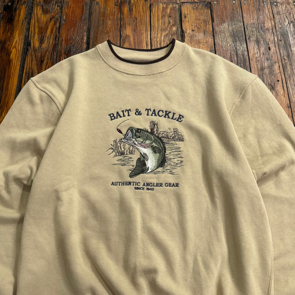 Vintage Bait & Tackle Crewneck Sz L