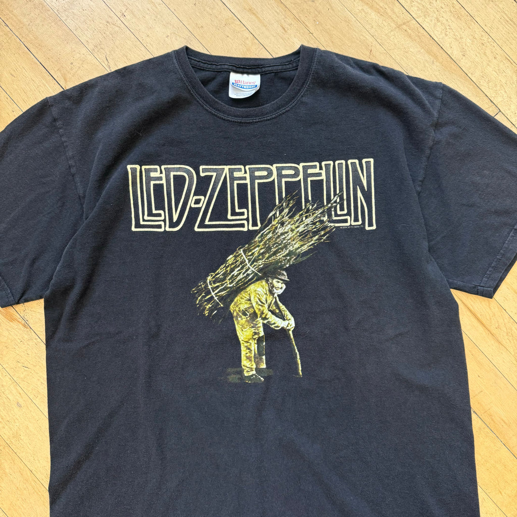 Y2K Led Zeppelin Tour T-shirt Sz L