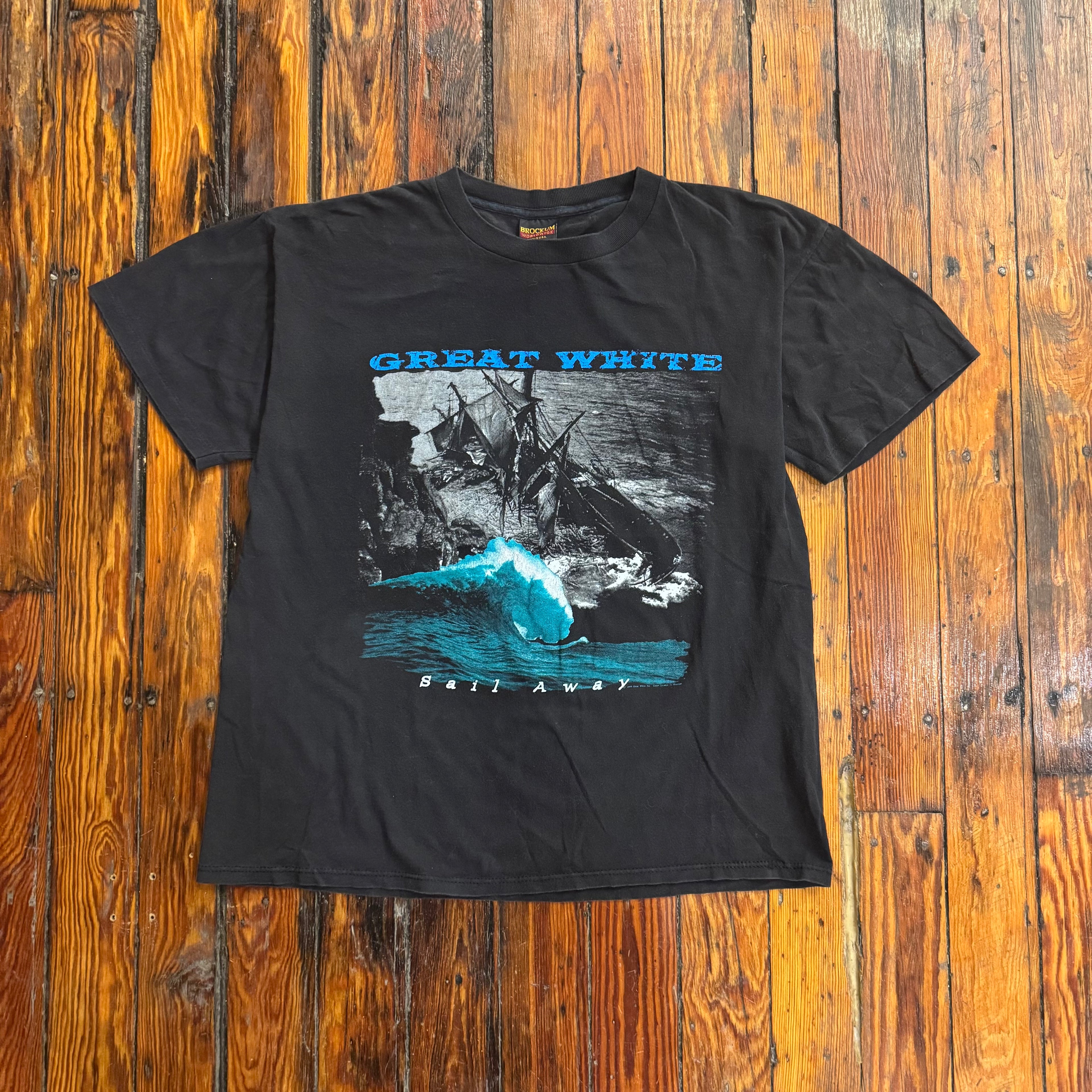 Vintage Great White Sail Away Tour T-shirt Sz XL