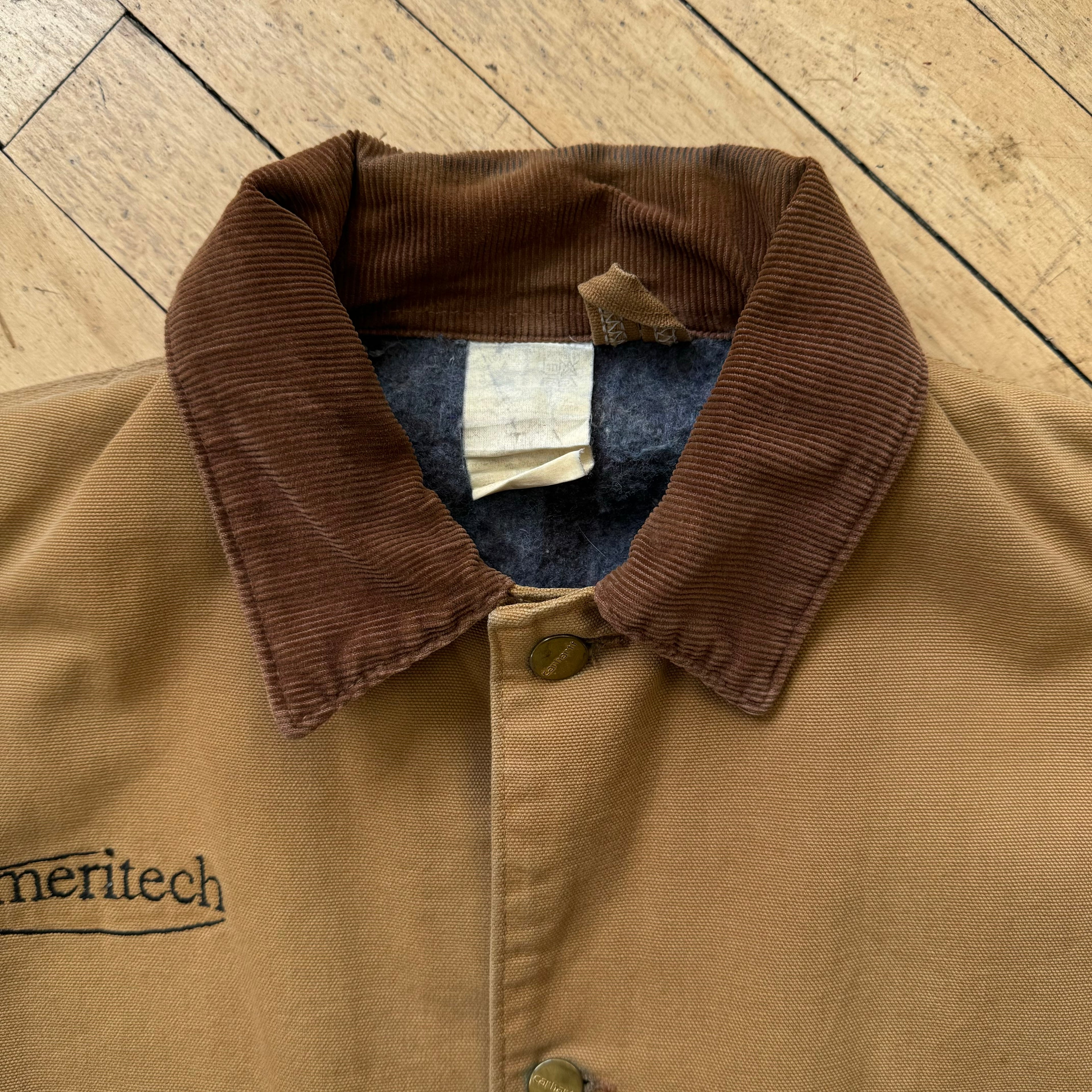 Vintage Carhartt Blanket Lined Chore Jacket Sz XL