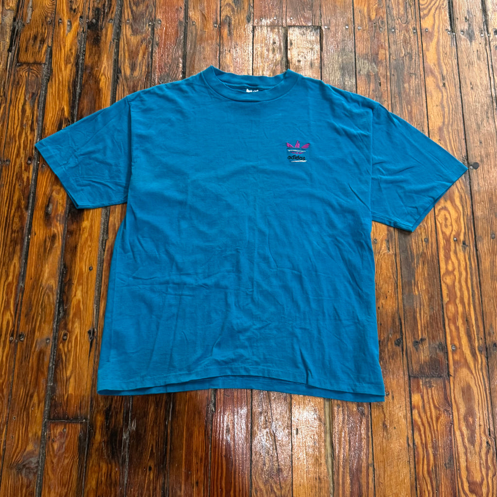 Vintage Embroidered Adidas T-shirt Sz XL