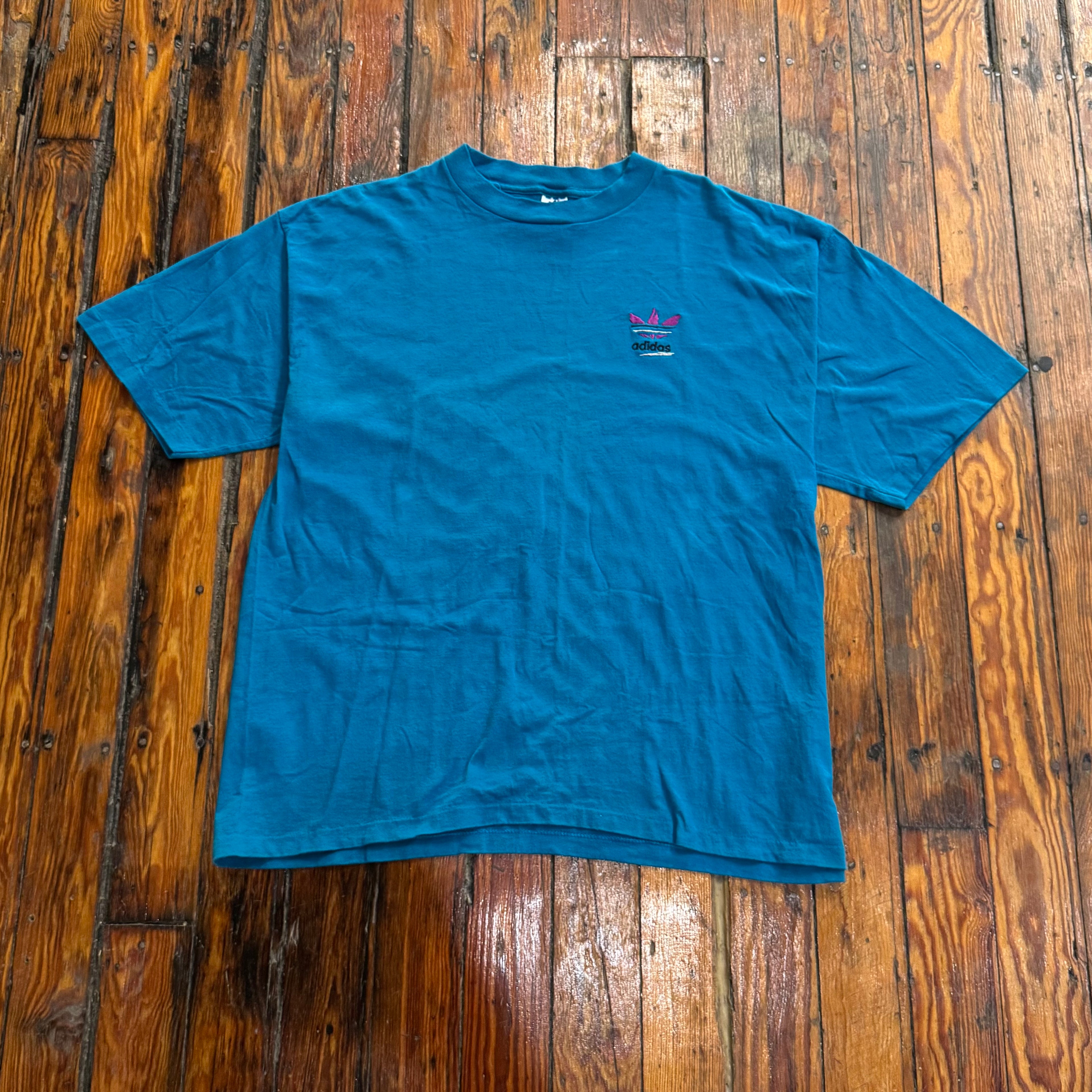 Vintage Embroidered Adidas T-shirt Sz XL