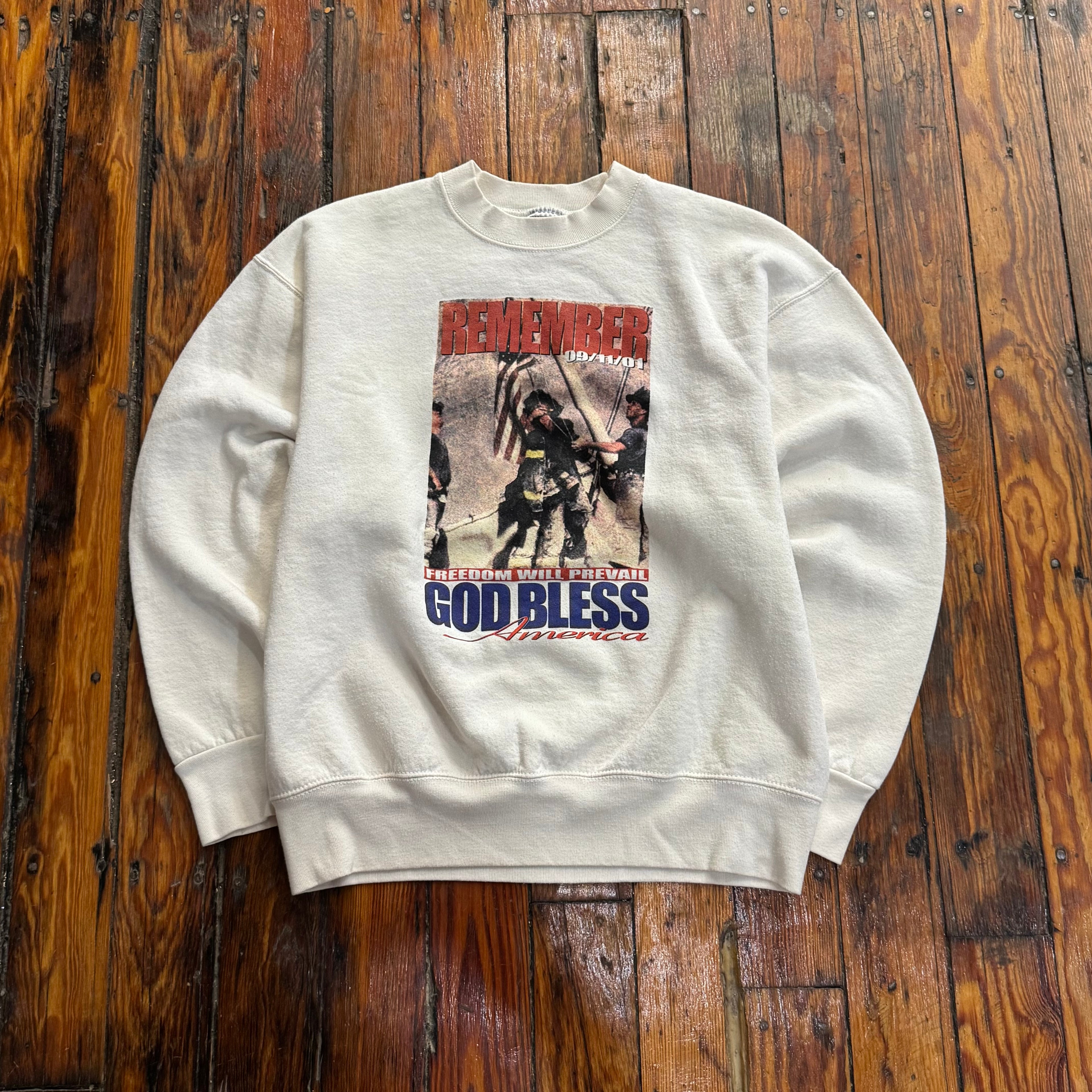 Vintage Remember 09/11/01 CrewNeck Sz XL