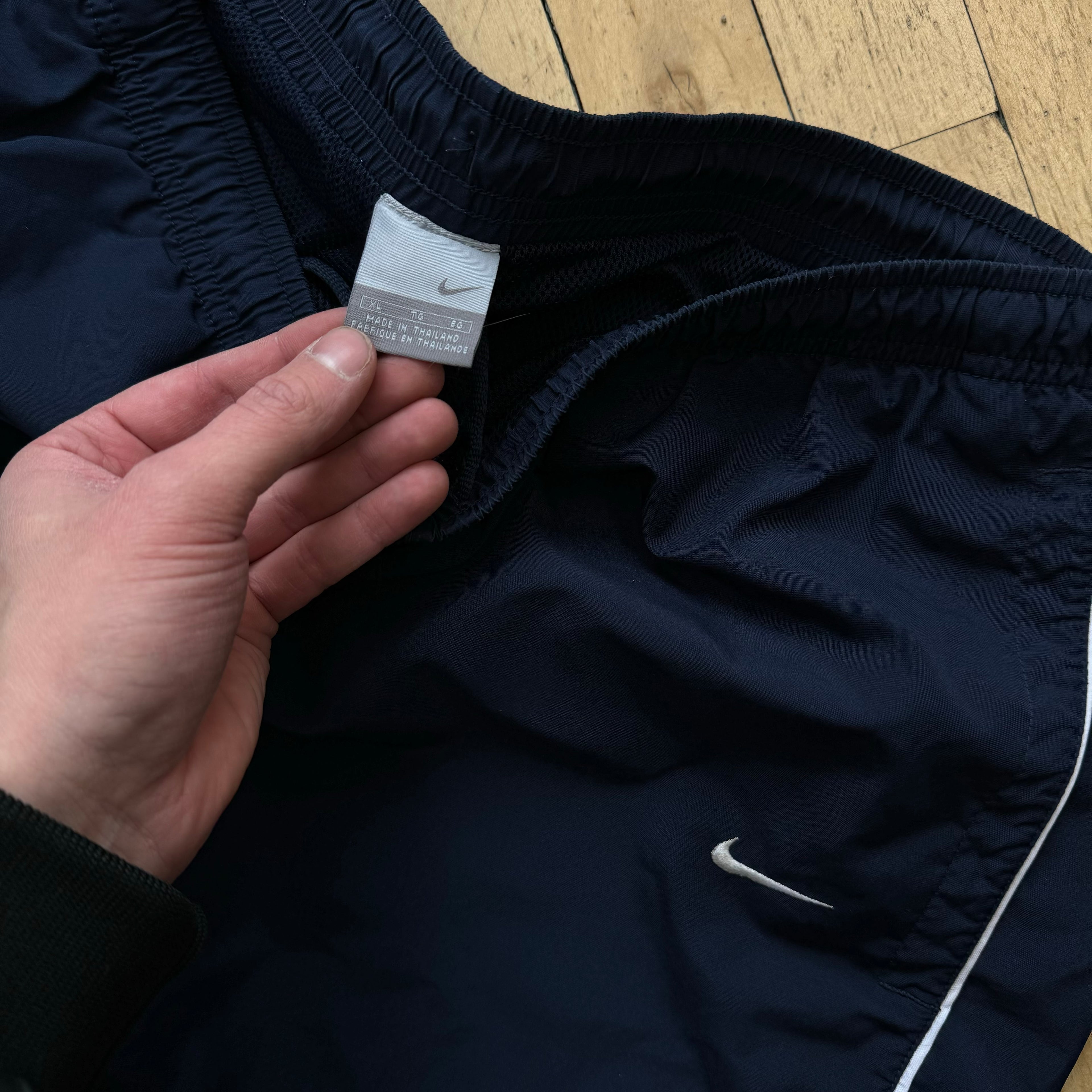 Vintage Navy Nike Stripe TrackPants Sz XL