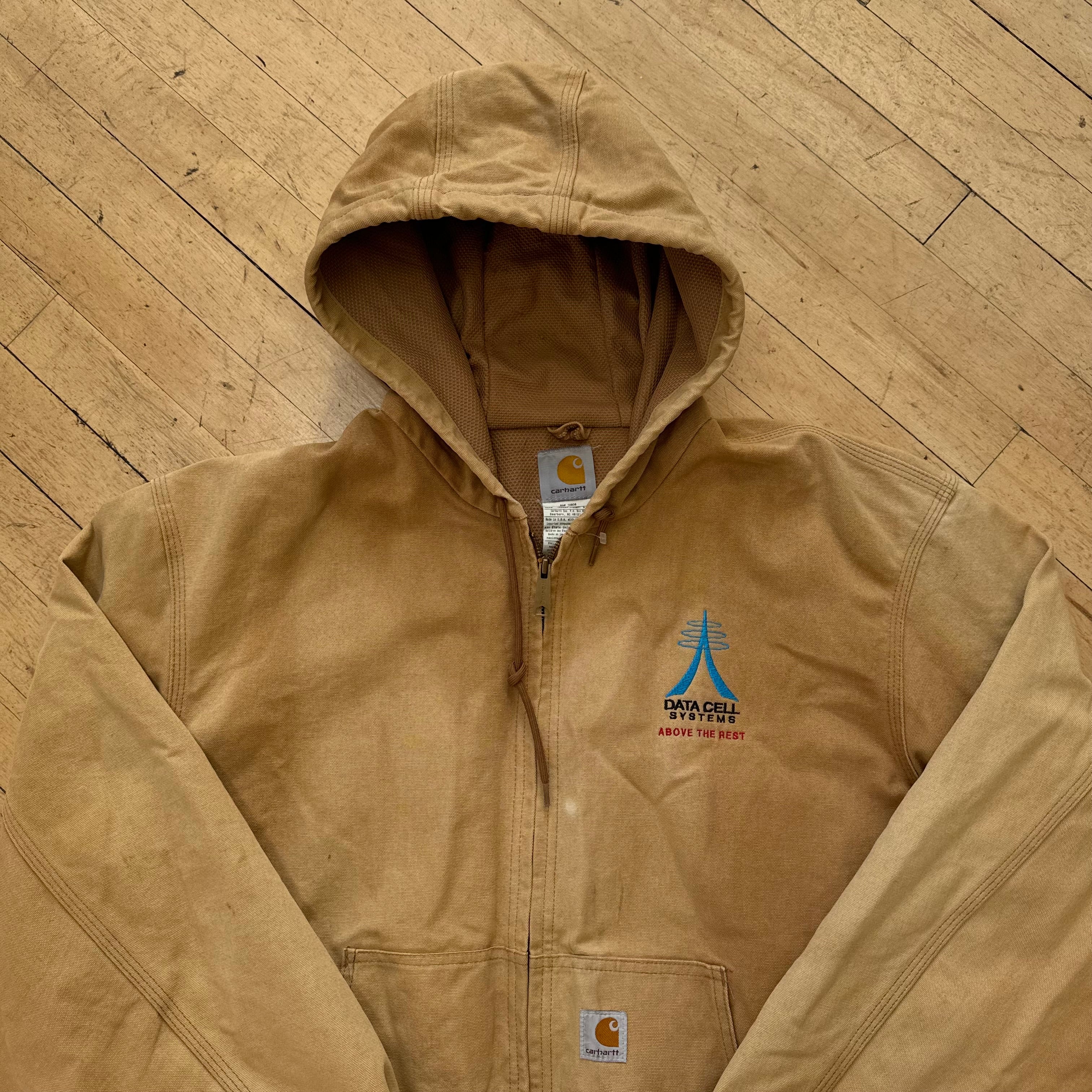 Vintage Carhartt hooded Active Jacket Sz XL