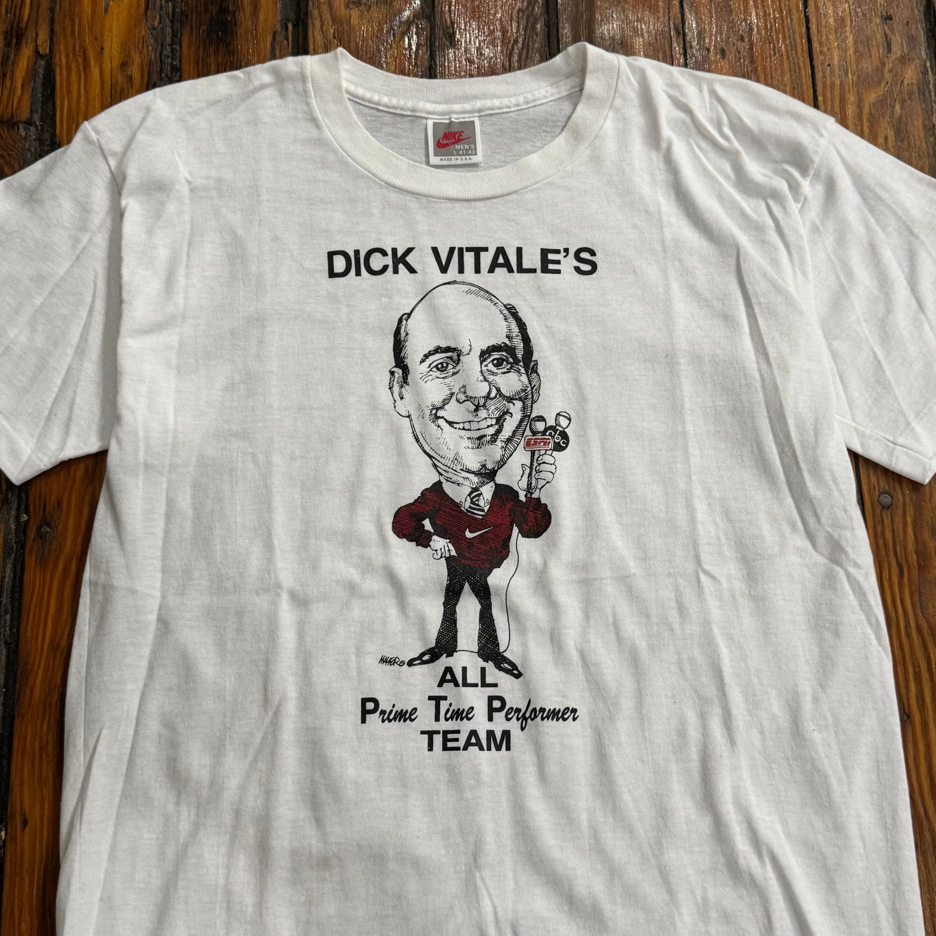 Vintage Nike Dick Vitale T-shirt Sz L