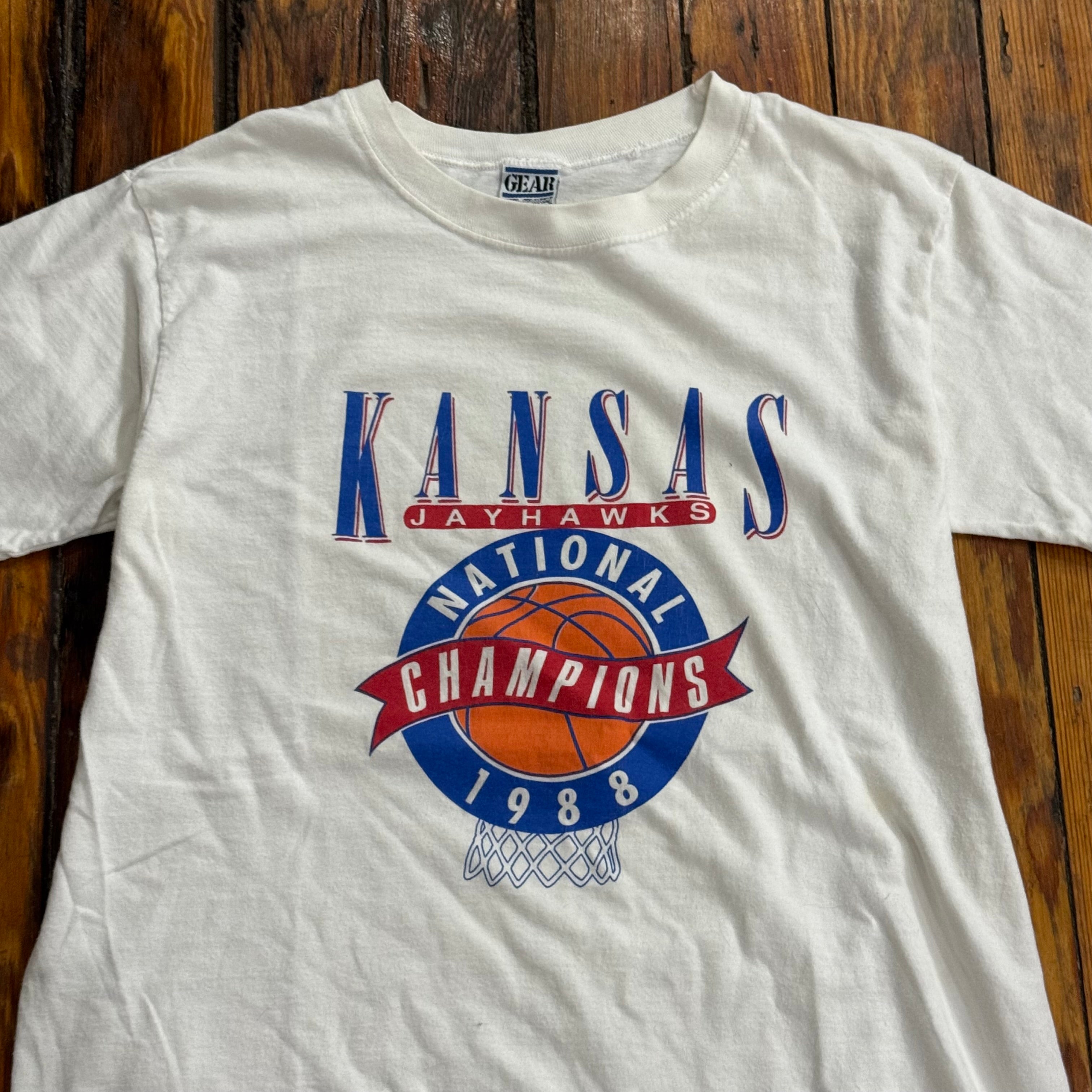 Vintage ‘88 Kansas Jayhawks Champion T-shirt Sz L
