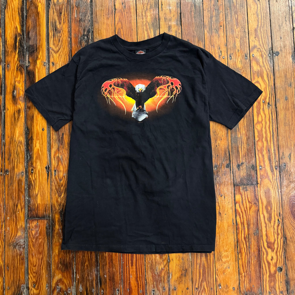 Vintage Eagle Flame St. Paul Harley T-shirt Sz XL