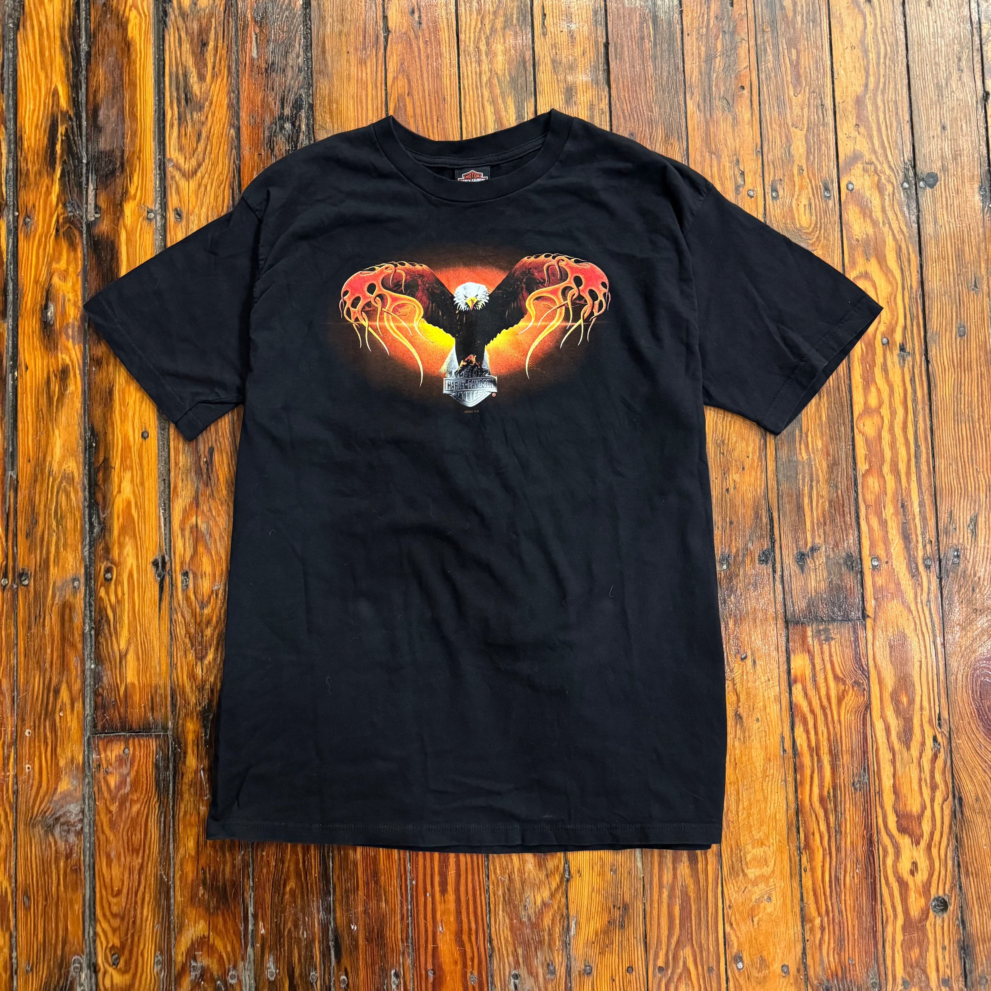 Vintage Eagle Flame St. Paul Harley T-shirt Sz XL
