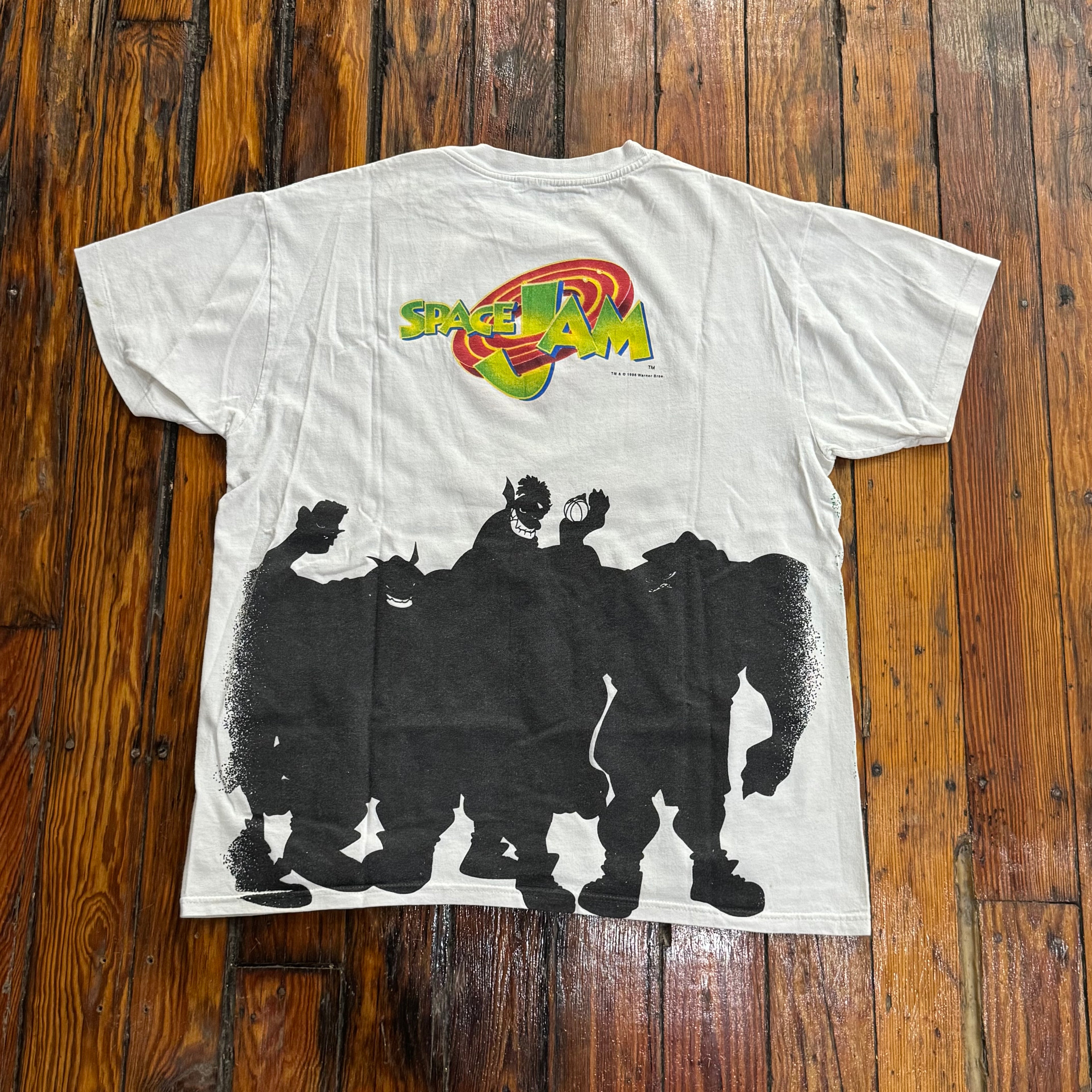Vintage Space Jam AOP T-shirt Sz L