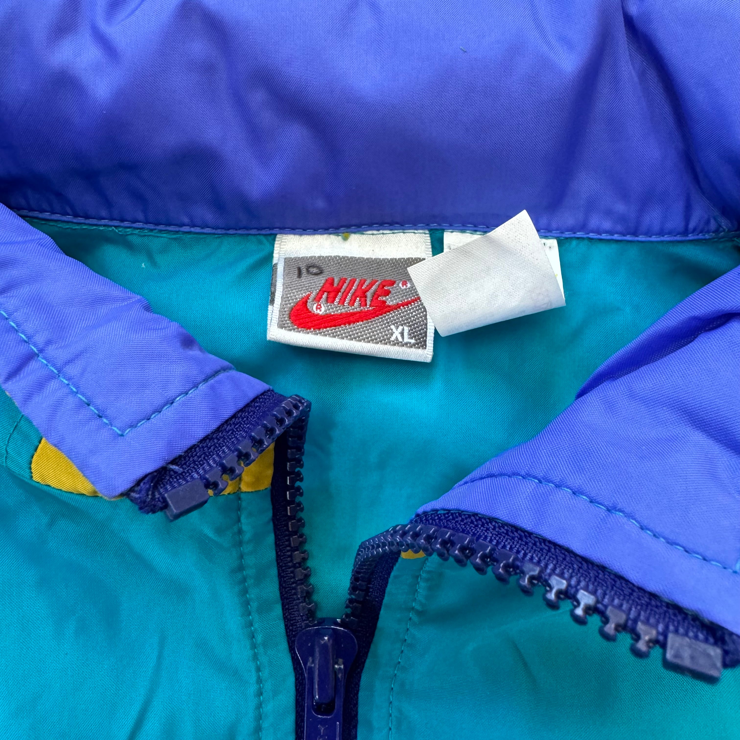 Vintage Nike Color Blocking Windbreaker Jacket Sz L
