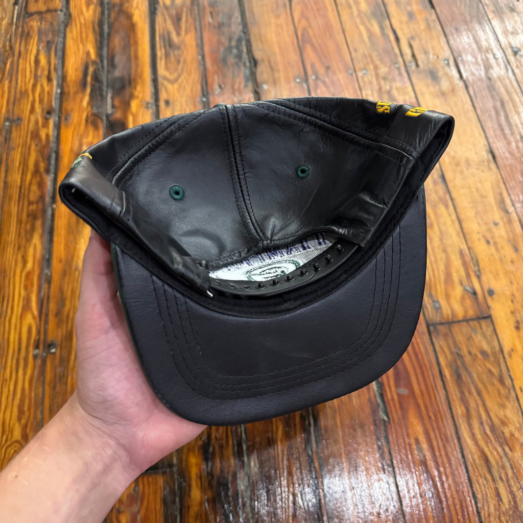 Vintage GreenBay Packers Leather SnapBack Hat