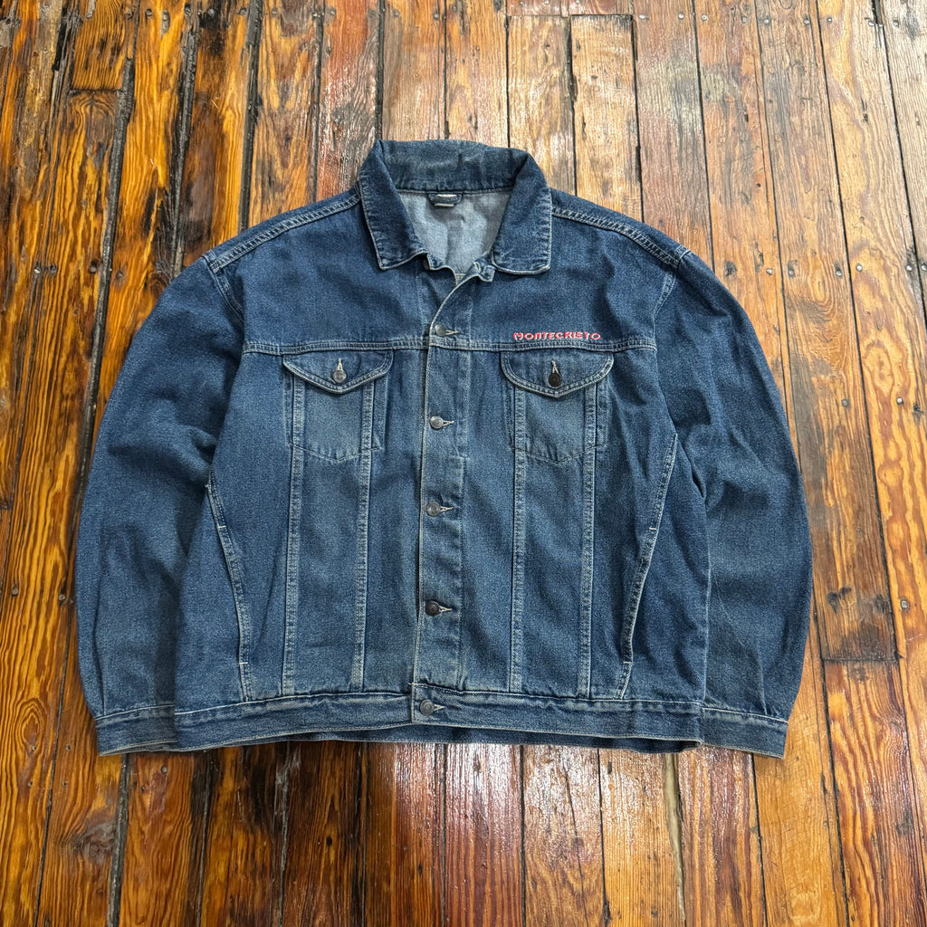 Vintage Montecristo Denim Jean Jacket Sz XL