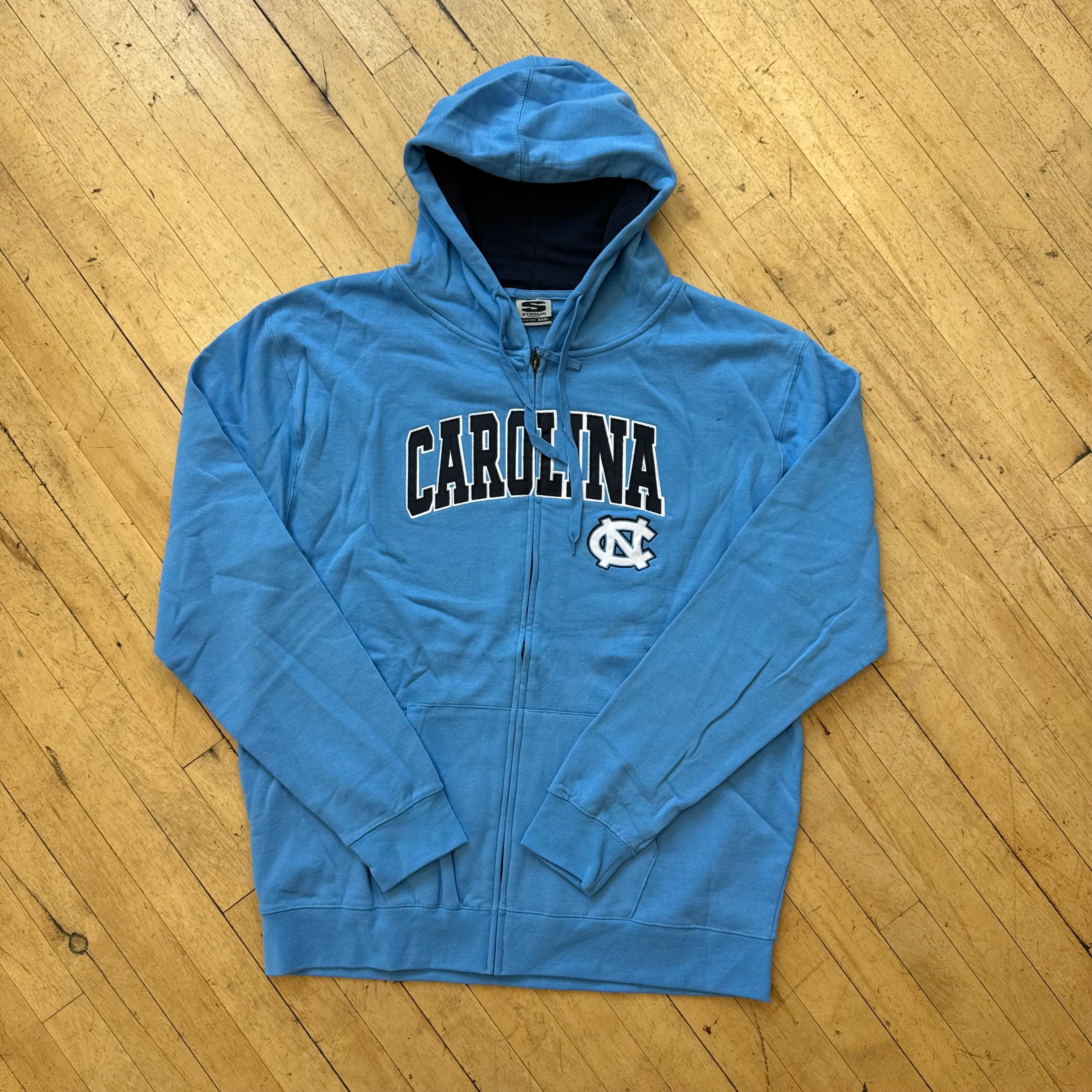 Y2K North Carolina Tarheels Zip-up Jacket Sz XXXL