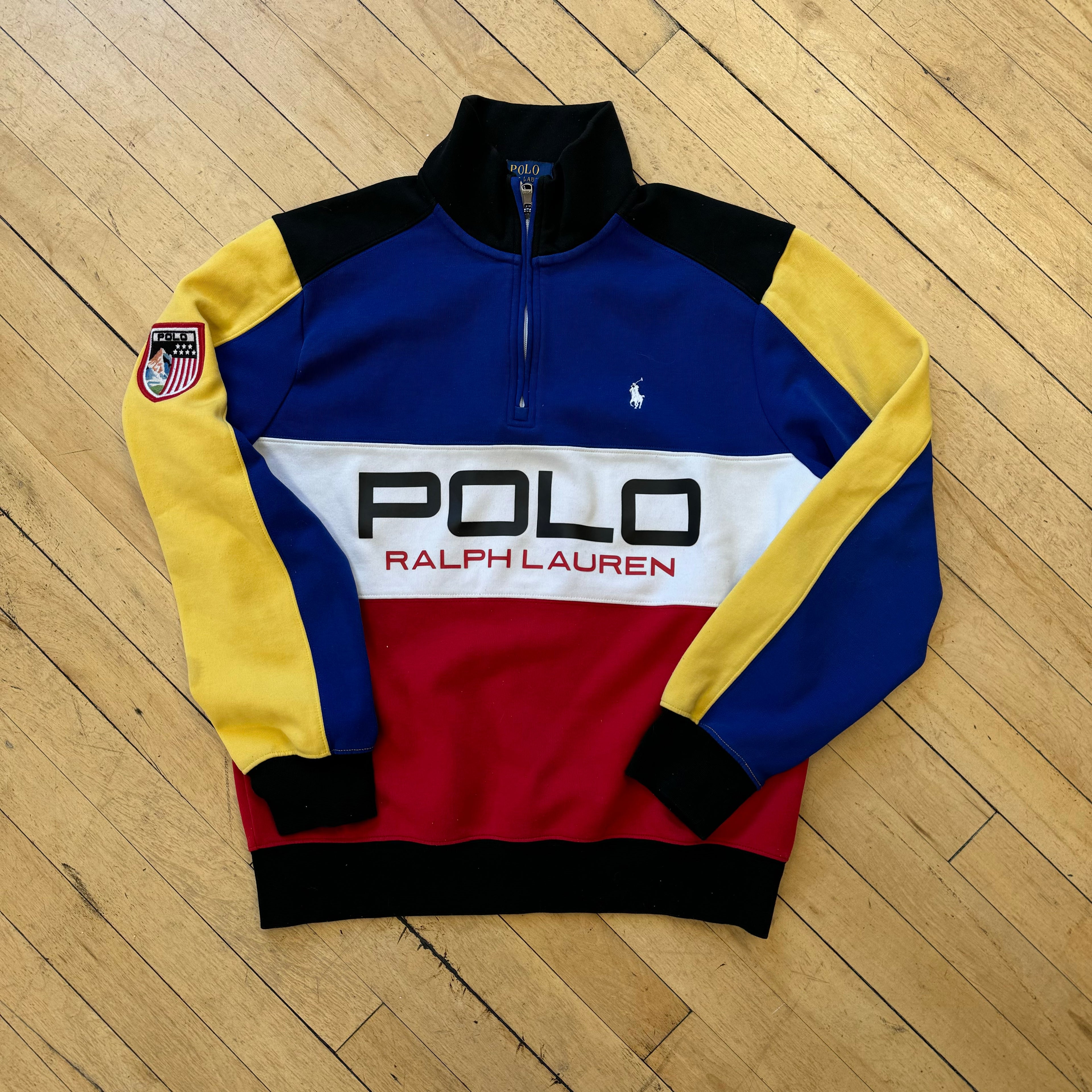Y2K Polo Ralph Lauren Quarter Zip Jacket Sz S