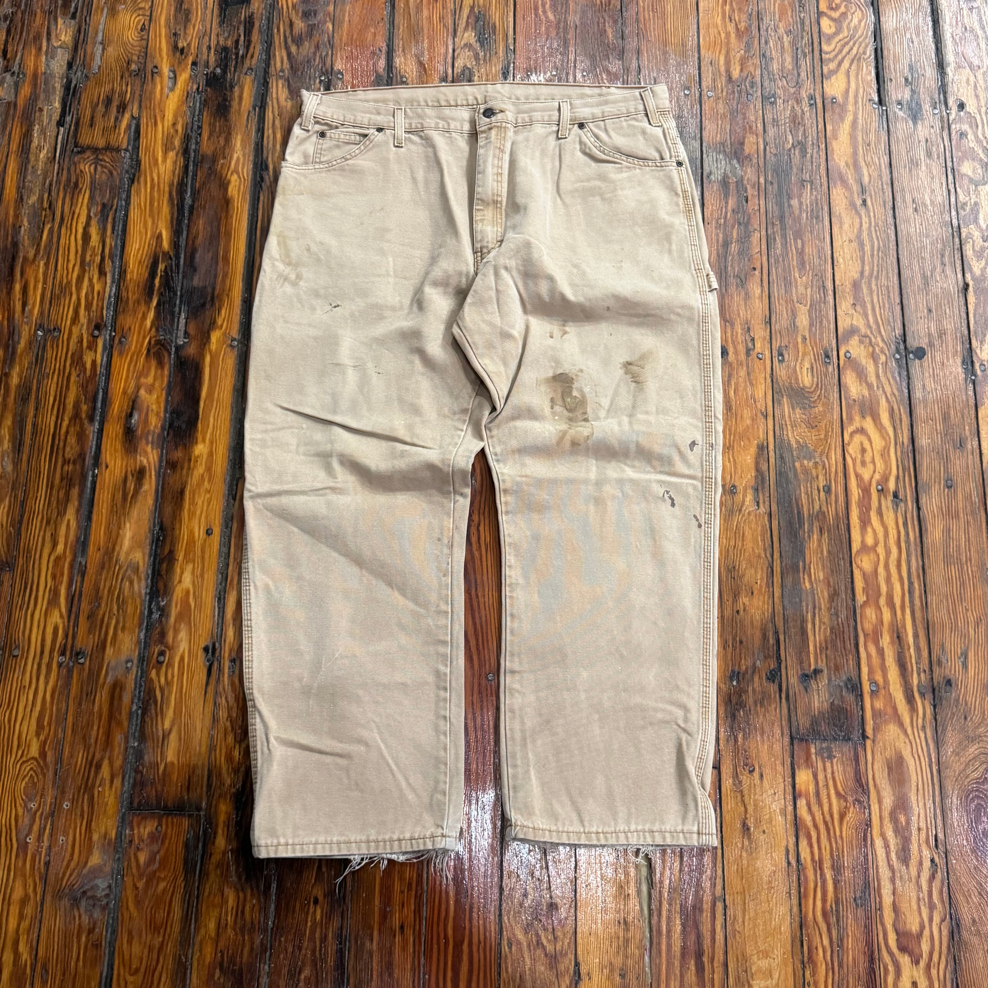 Vintage Tan Dickies Denim Jeans Sz 40x30