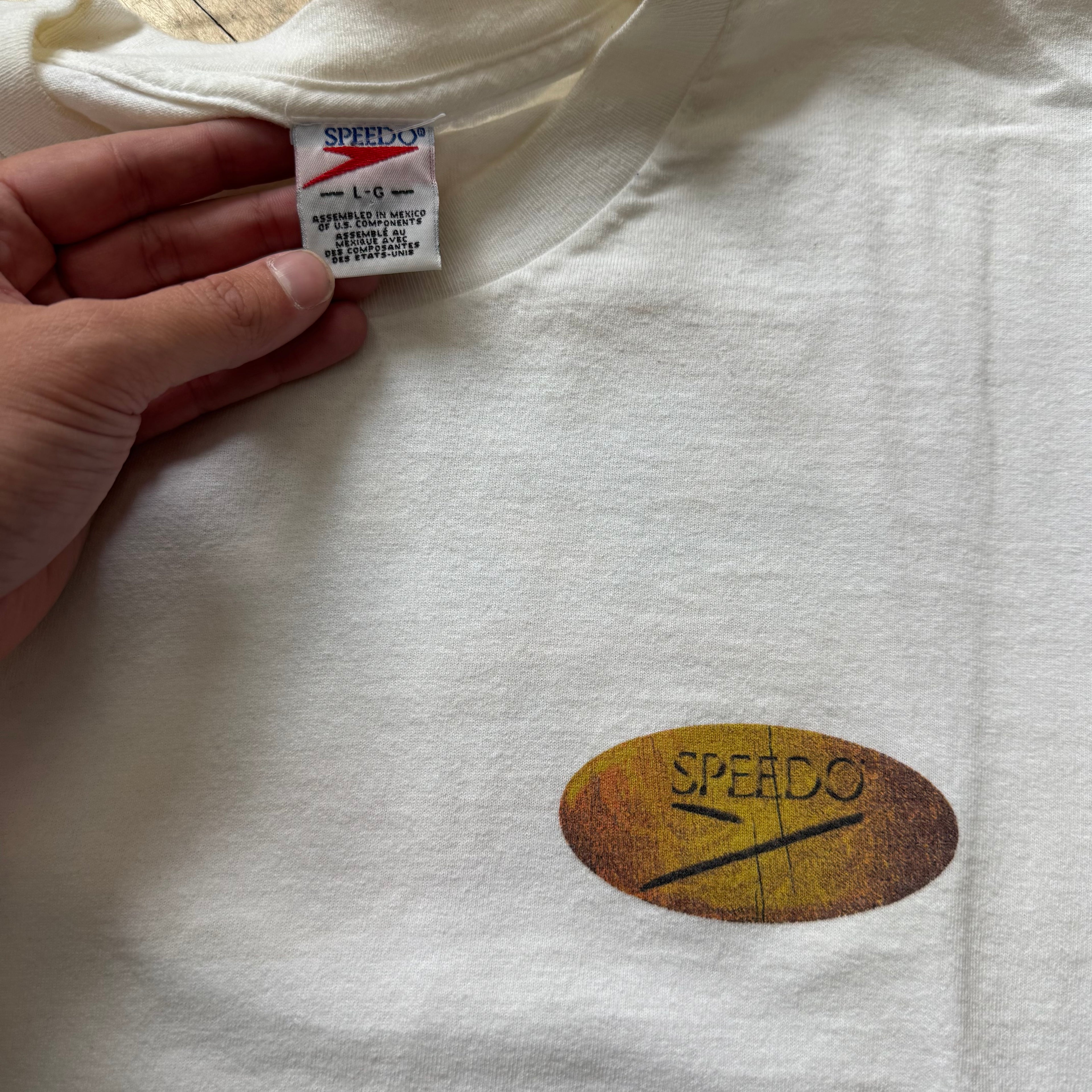 Vintage Speedo Logo T-shirt Sz L