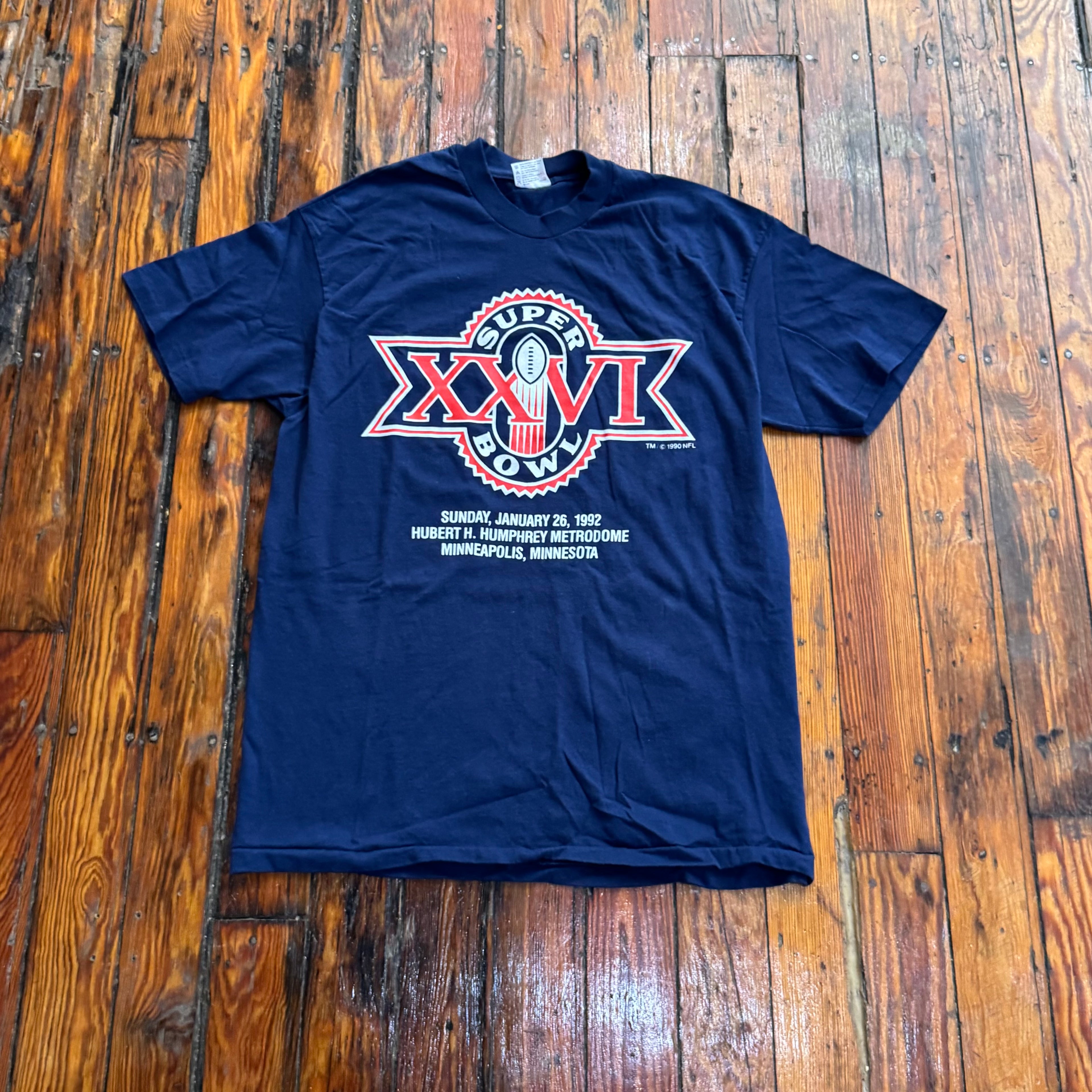 Vintage Super Bowl XXVI T-shirt Sz XL