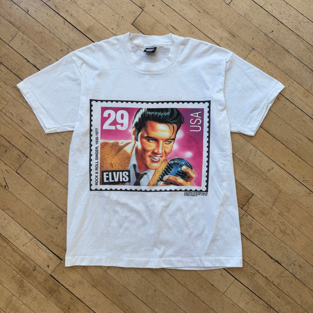 Vintage Elvis Presley Stamp T-shirt Sz L