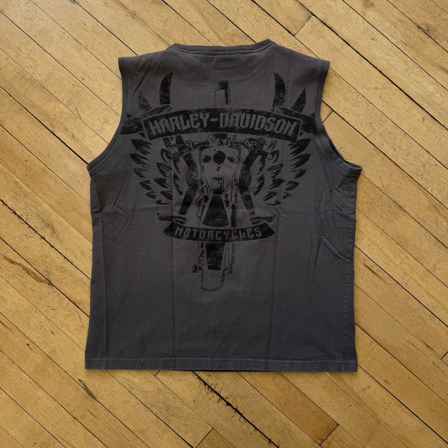 Harley Davidson Embroidered Tank Top T-shirt Sz M