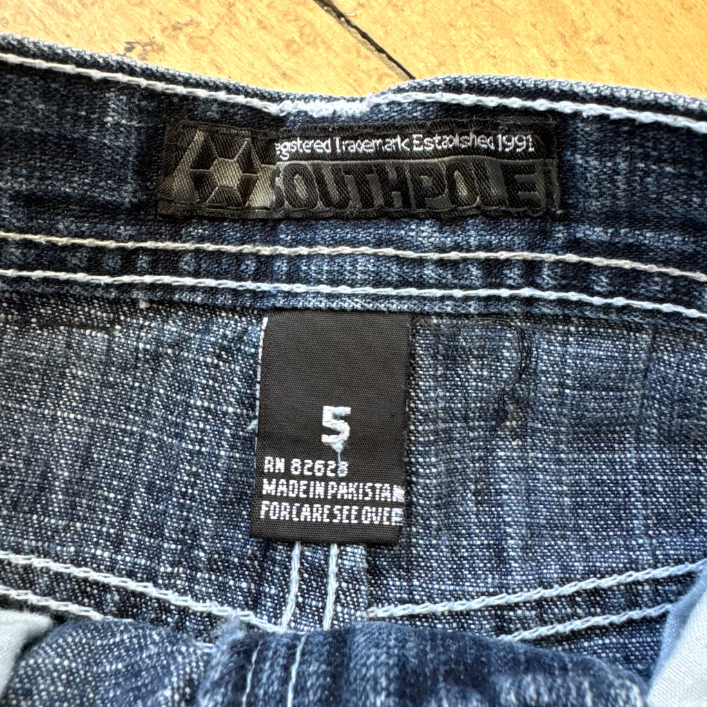 Y2K SouthPole Baggy Denim Jeans Sz YTH 5