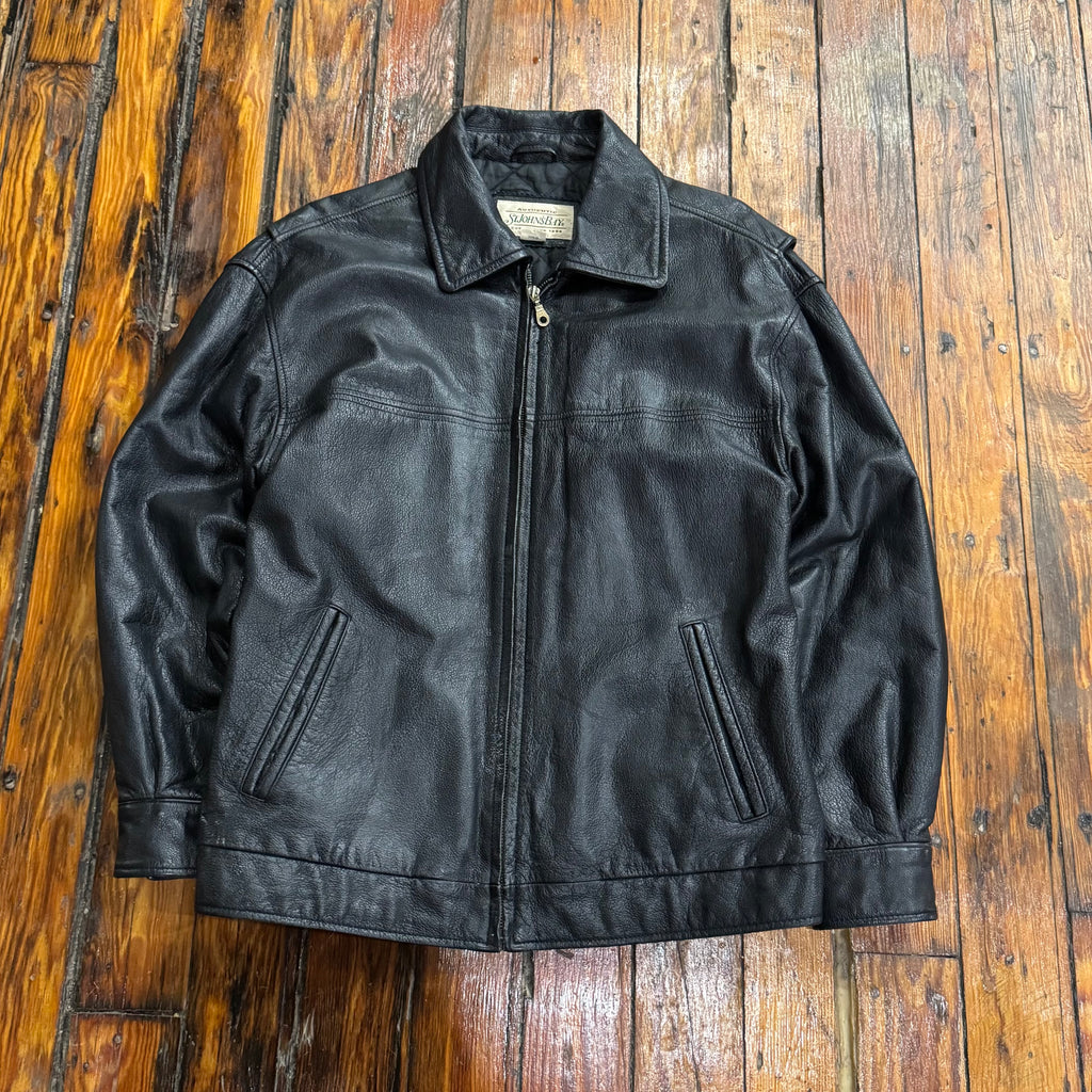 Vintage St. John’s Bay Leather Jacket Sz M