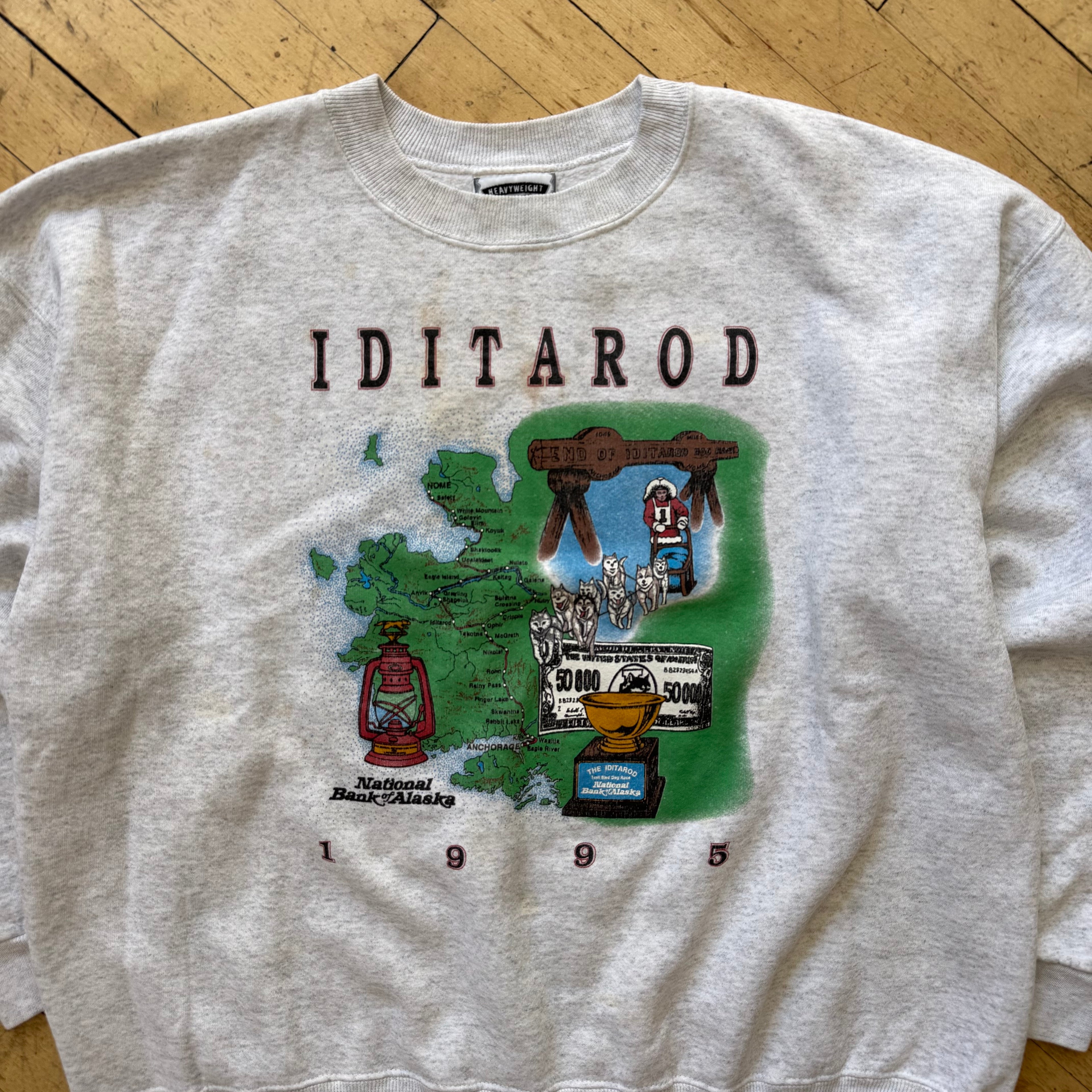 Vintage Iditarod Alaska Crewneck Sz XL