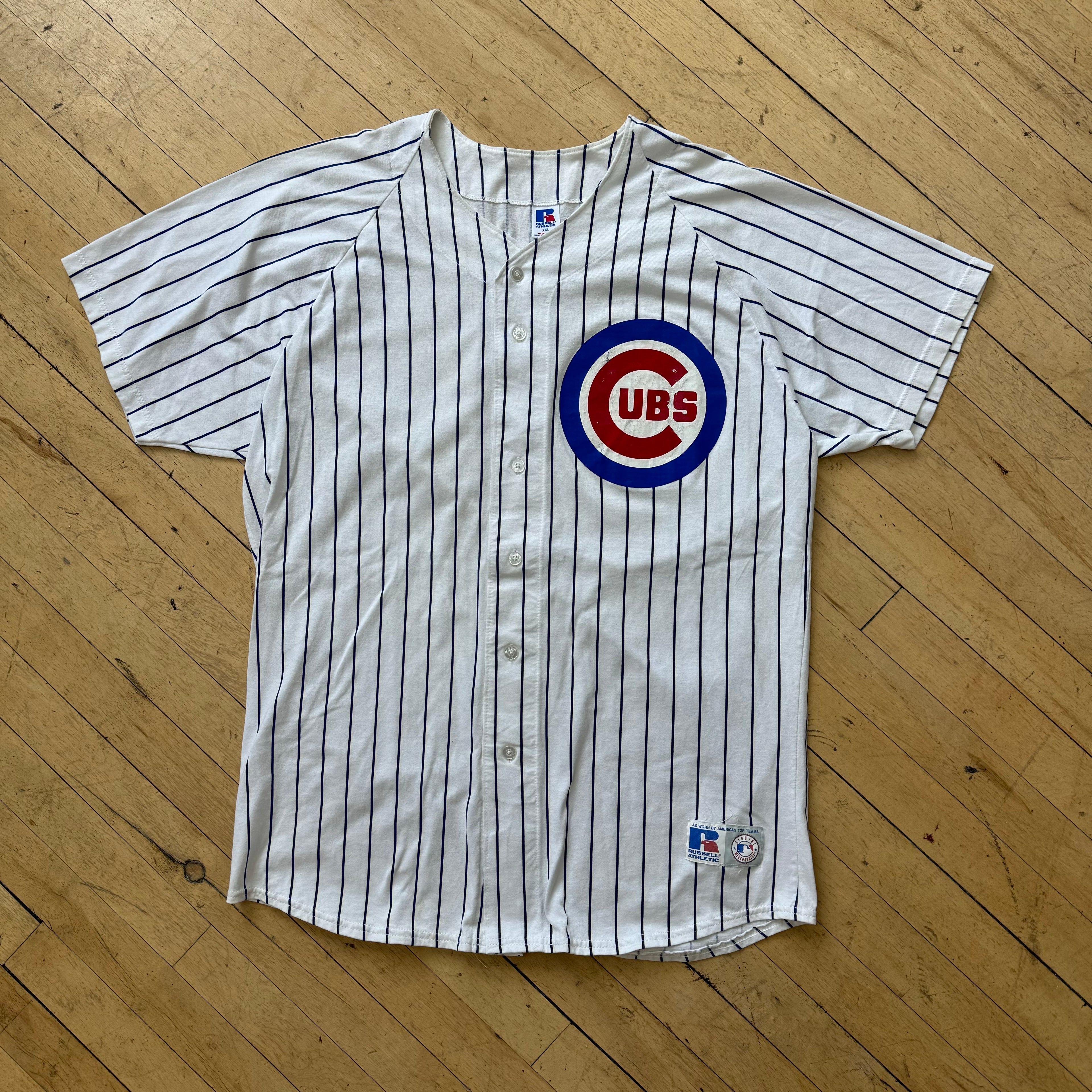 Vintage Russell Chicago Cubs Jersey T-shirt Sz XXL