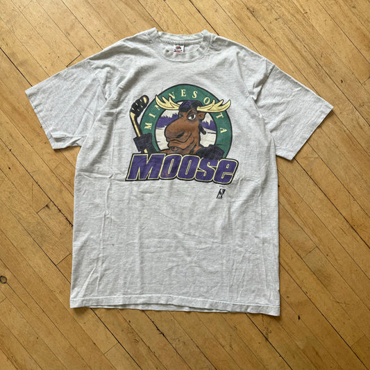 Vintage Minnesota Moose Hockey T-shirt Sz XXL