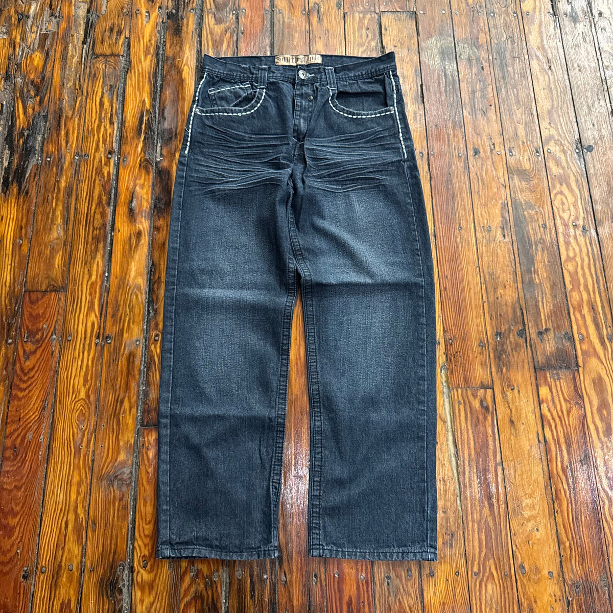 Y2K SouthPole Denim Jeans Sz 36x32