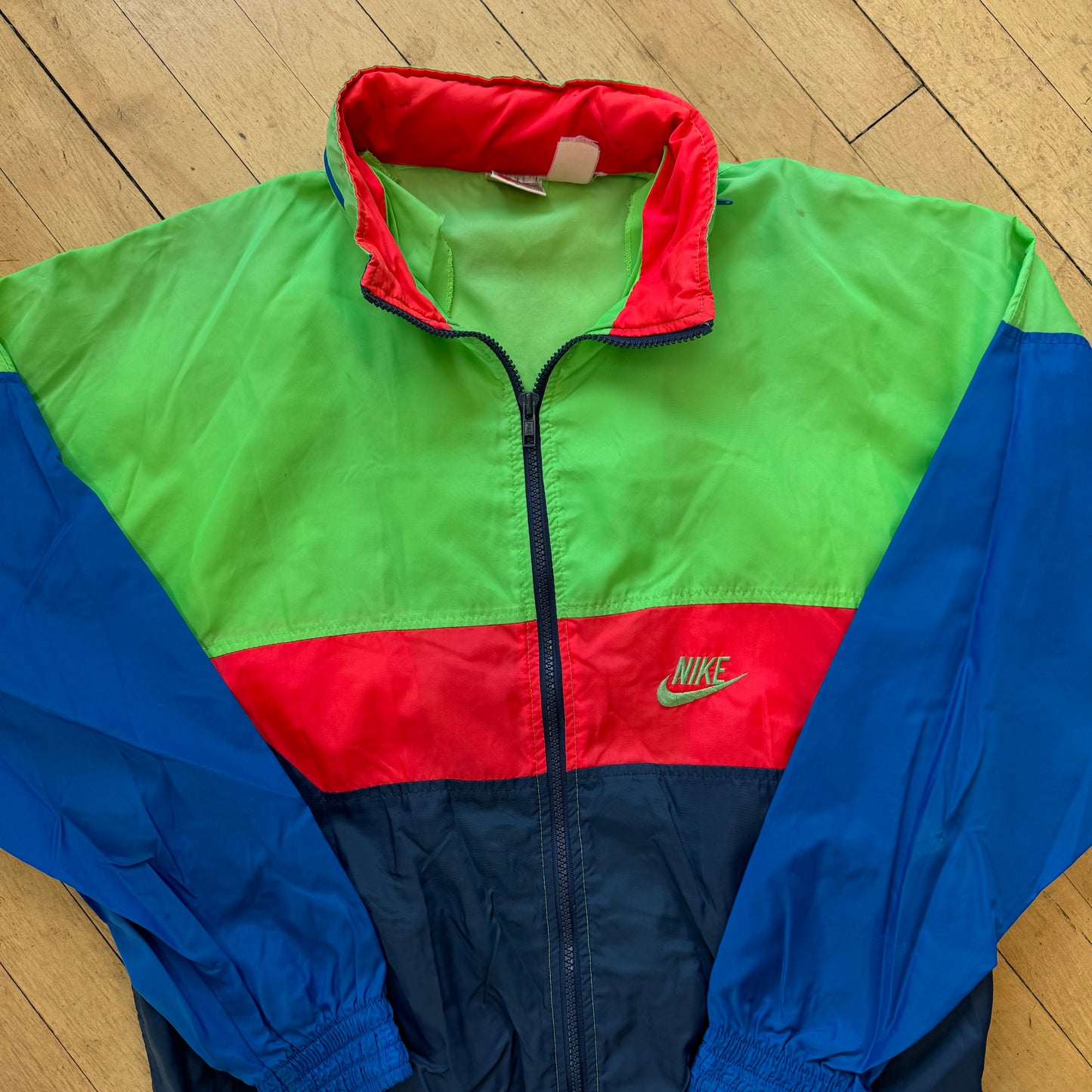 Vintage Striped Nike Zip-Up Jacket Sz L