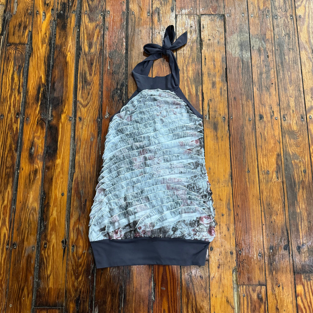 Y2K Studio Y Tie Top Sz XS