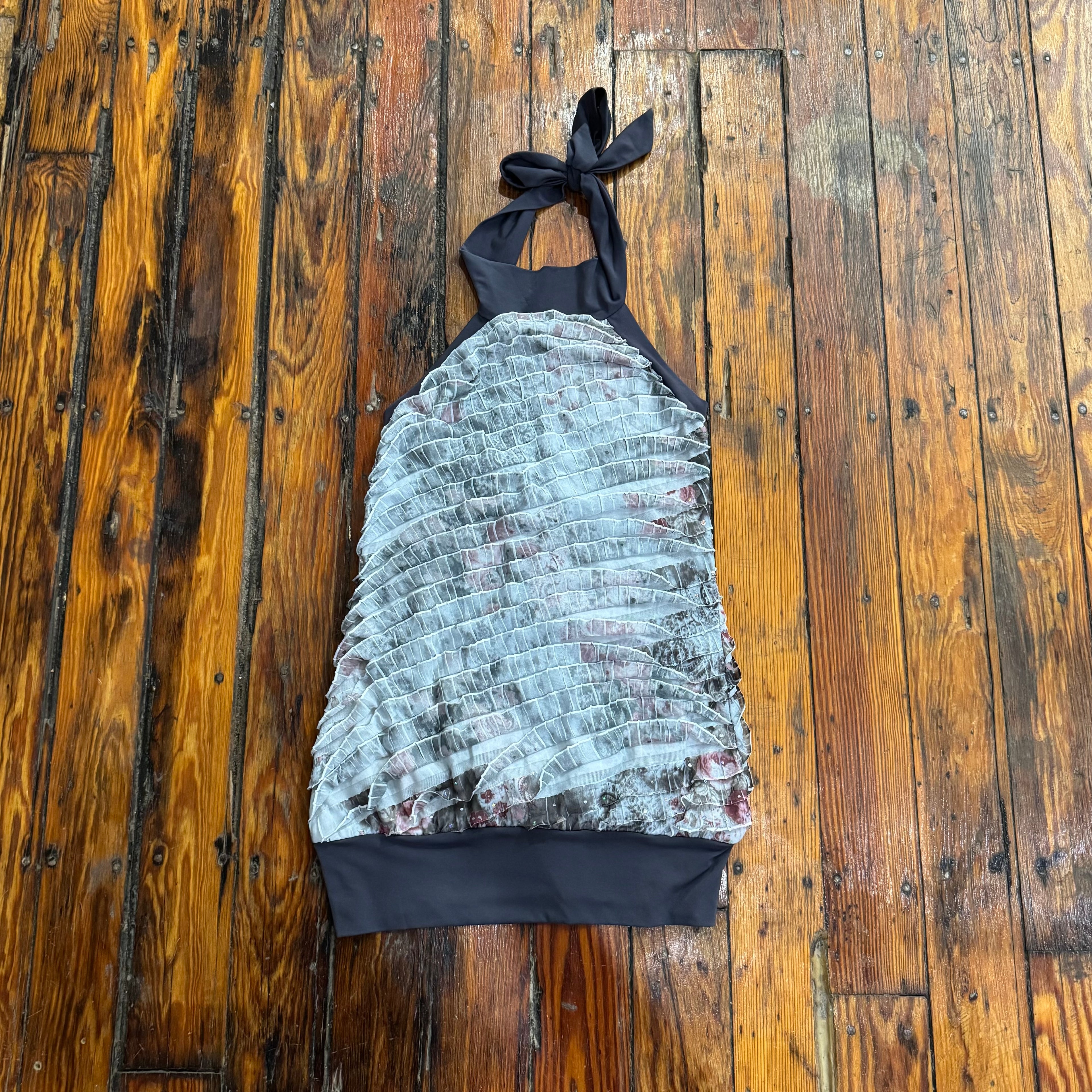 Y2K Studio Y Tie Top Sz XS