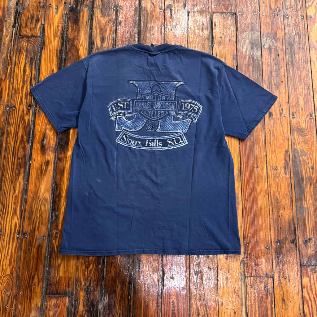 Vintage Harley Davidson Piece of Steel Sioux Falls T-shirt Sz L