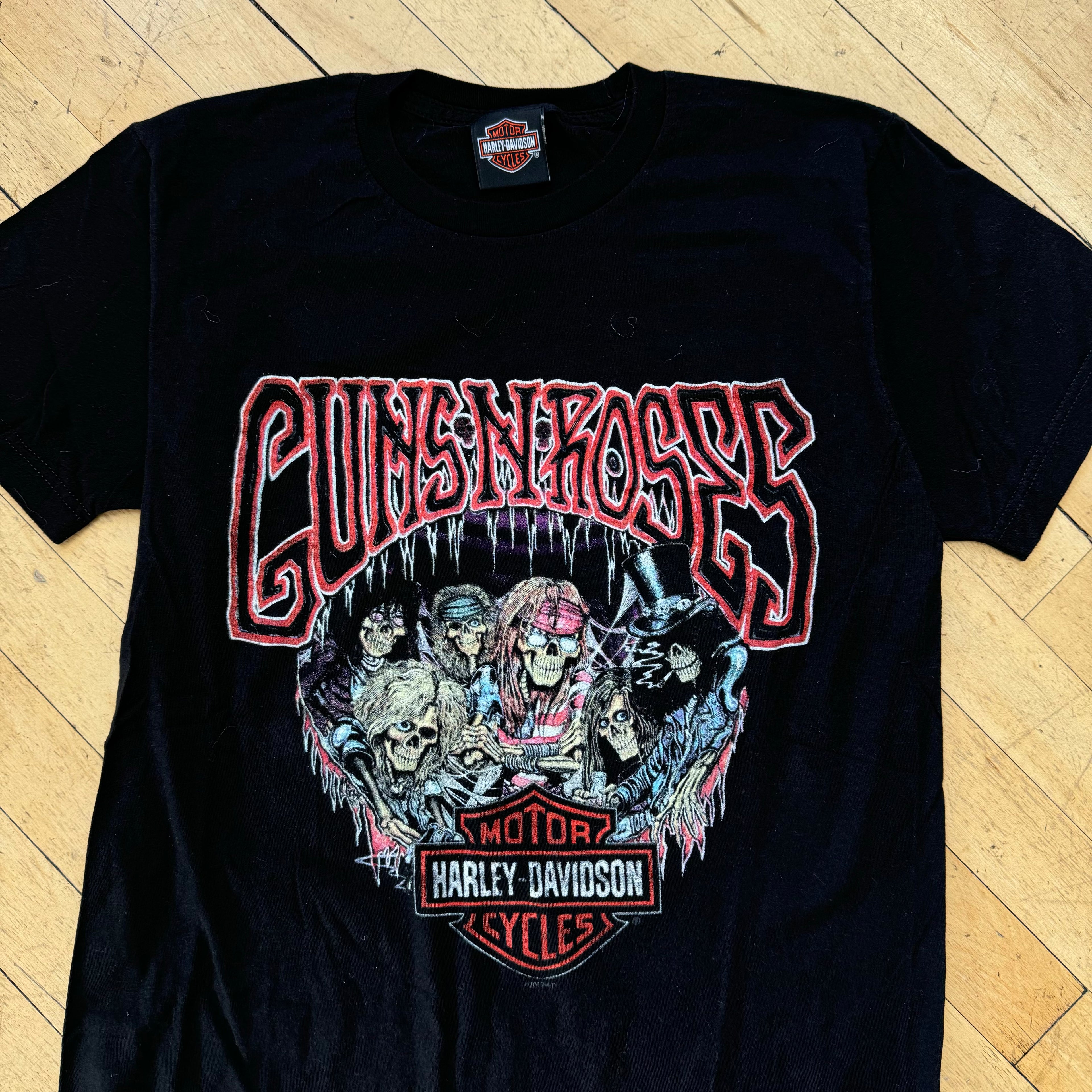 Harley Davidson Guns & Roses T-shirt Sz M