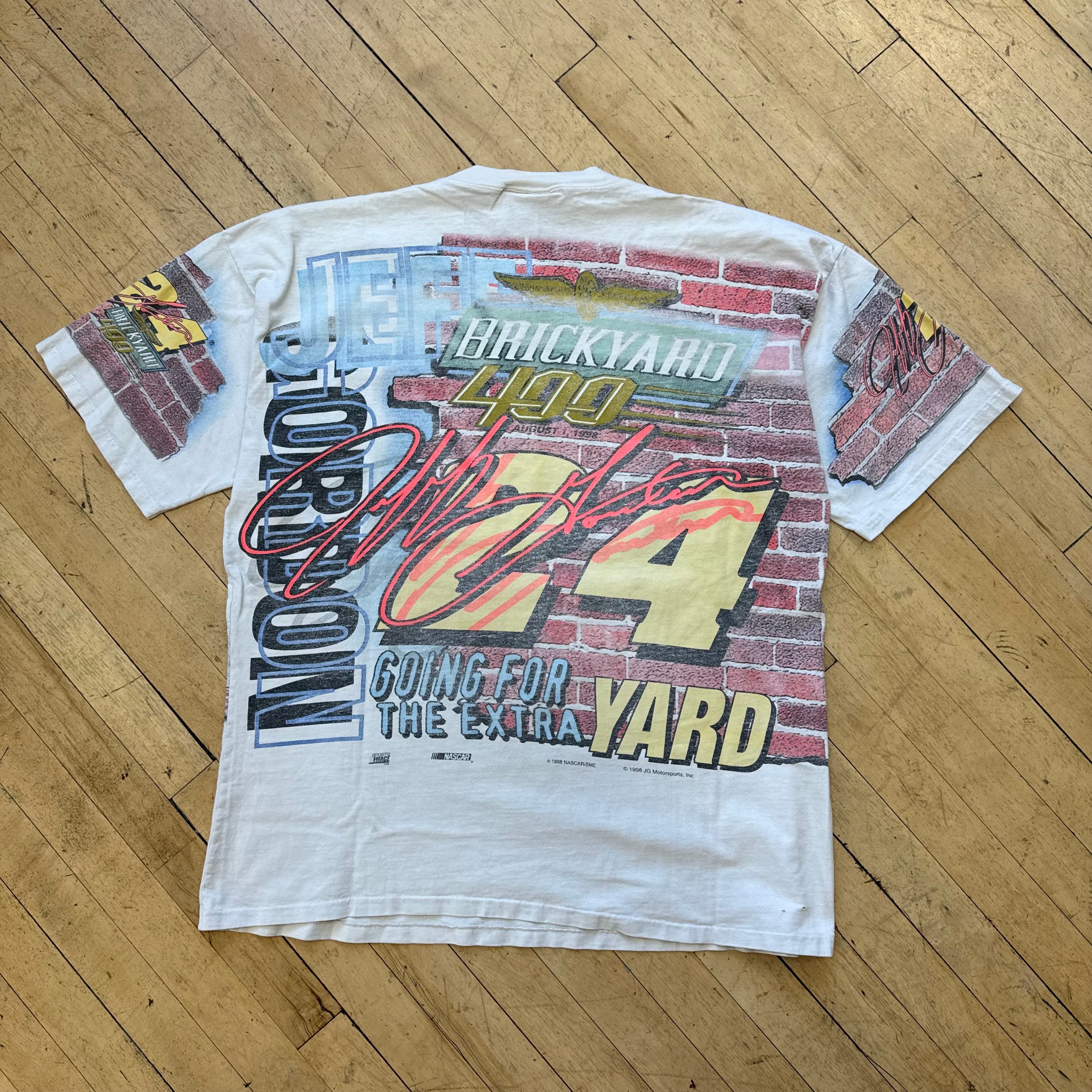 Vintage Faded Jeff Gordon Nascar AOP T-shirt Sz XL
