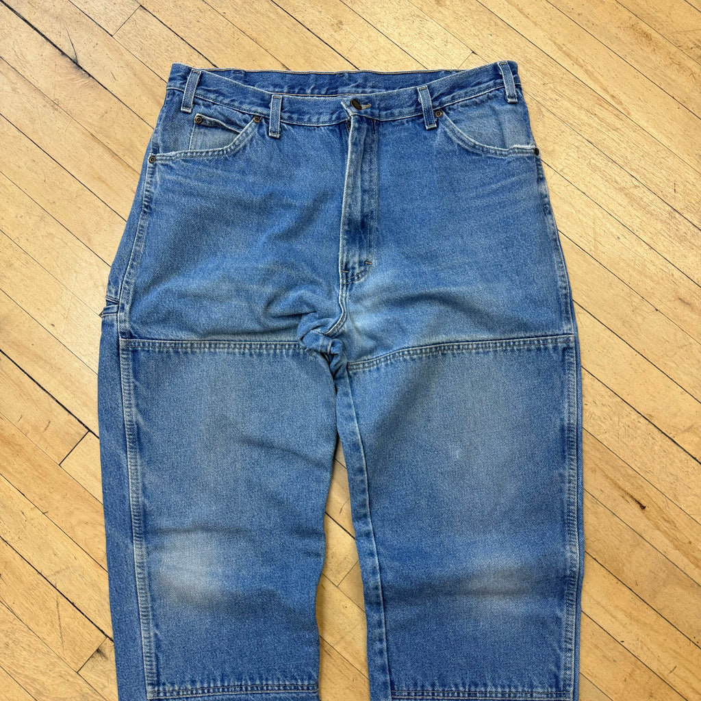 Vintage Dickies Double Knee Denim Jeans Sz 38x30